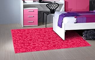 Garland Rug Flowers Area Rug, 5-Feet by 7-Feet, Pink - coolthings.us