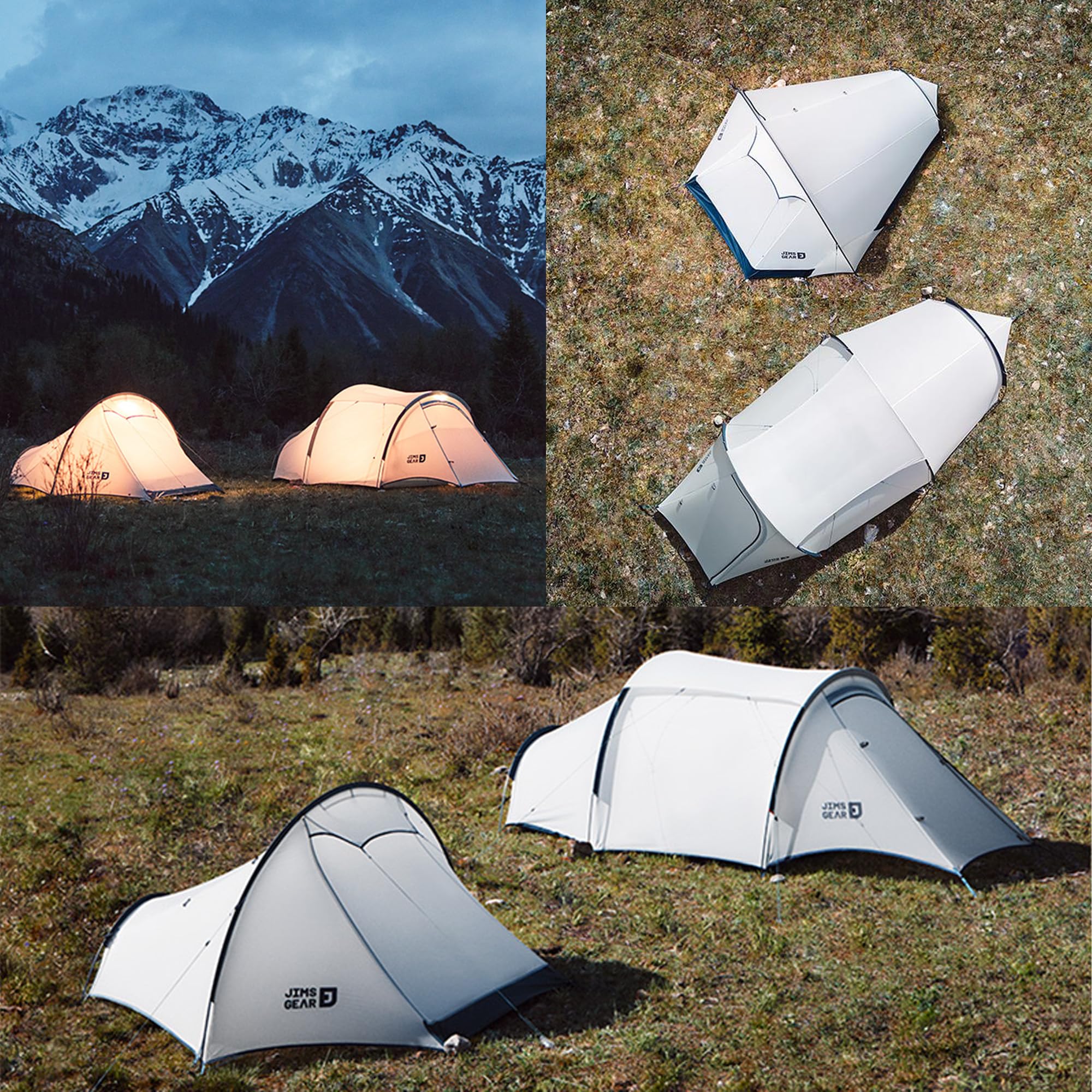 Naturehike Daban namiot turystyczny z plecakiem, ultralekki namiot turystyczny (1 kg), konstrukcja tunelowa, namiot pojedynczy/podwójny, nadaje się do całorocznego użytku na świeżym powietrzu, idealny