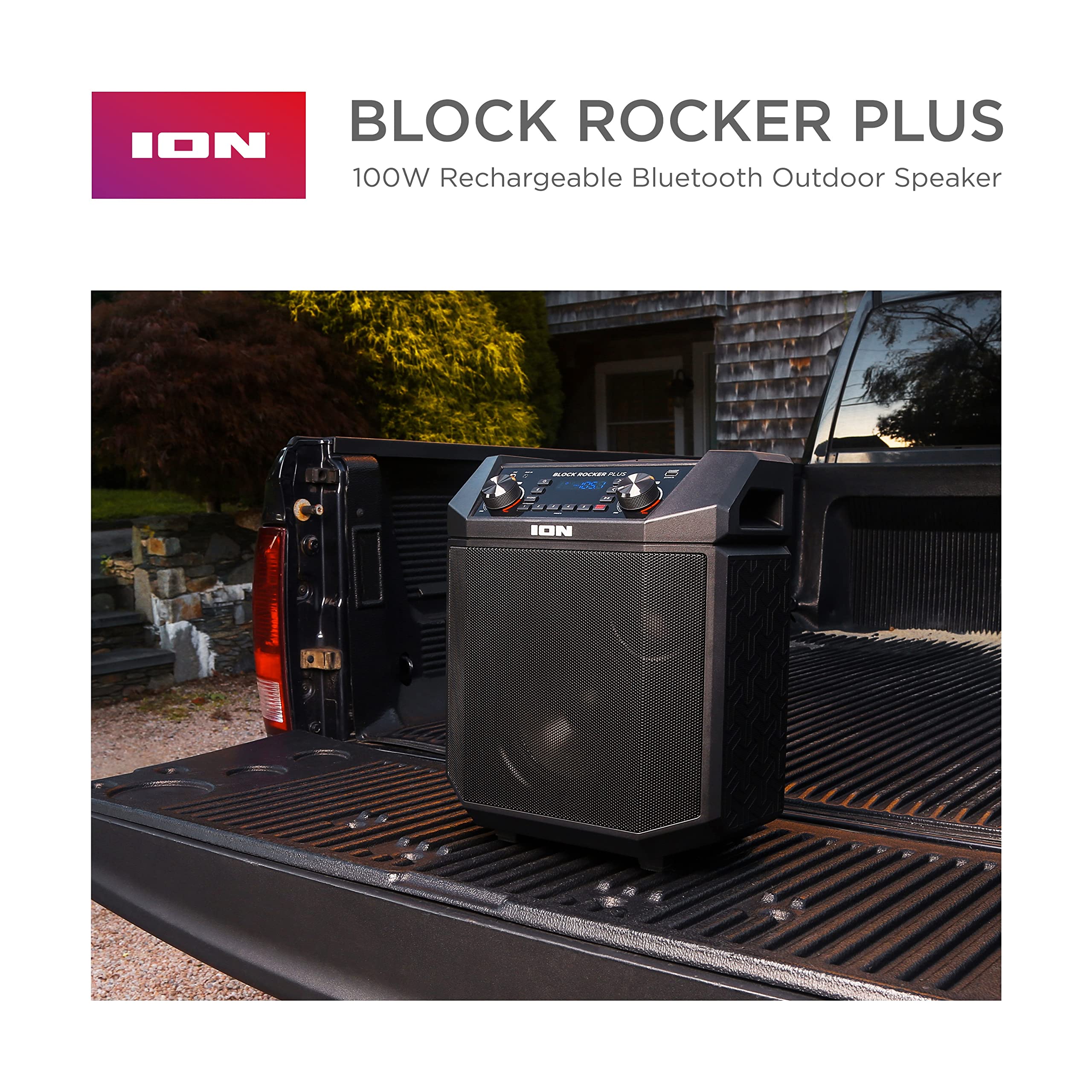 Buy ION Audio Block Rocker Plus Portable Bluetooth Speaker 100W W