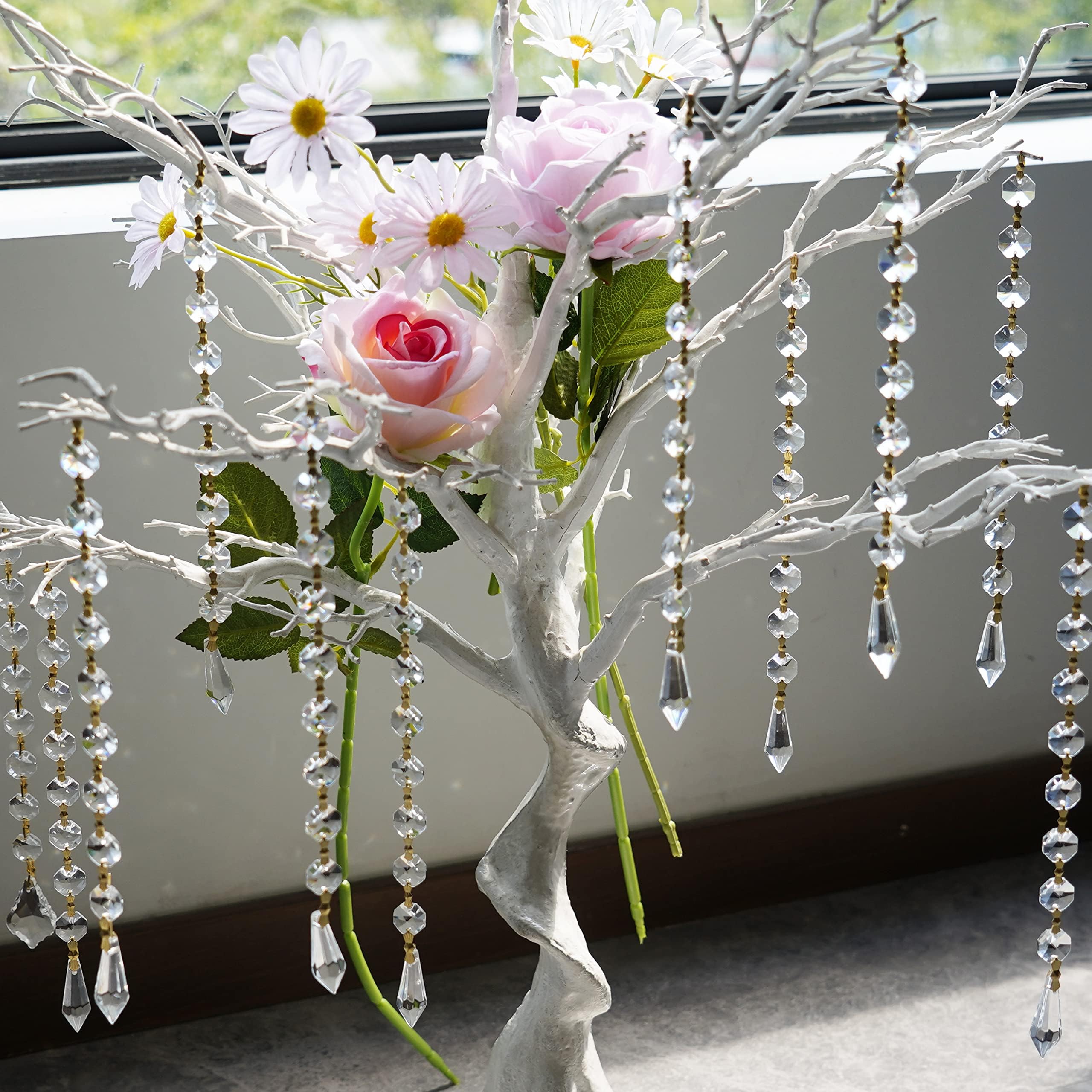 Kristall Weihnachtsbaum-Anhänger - 16-teiliges Set Mit Edelstahlketten