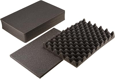 Pelican Products 1500-400-000 Pelican 1501 3-Piece Replacement Foam Set for Pelican 150X Cases (Black)