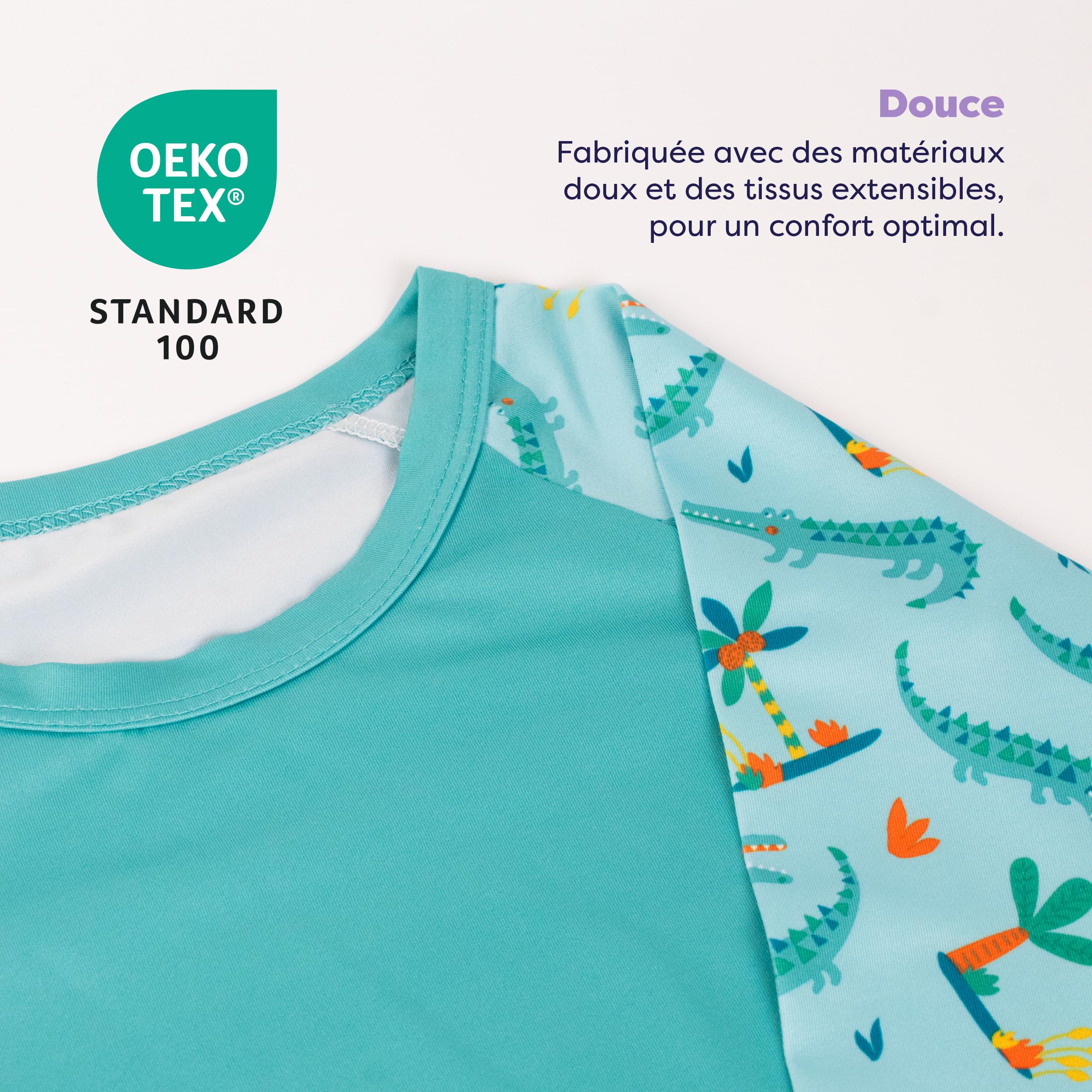 Bambino Mio Anti-UV UPF 40+ Ensemble de Bain pour bébé (0 Mois à 3 Ans), avec Couche de Bain réutilisable et t-Shirt de Bain avec Protection Solaire