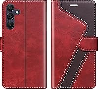 Vista 29 de para Samsung Galaxy A14 5G (2023) Funda tipo cartera, Funda de cuero con tapa [Bloqueo RFID] Soporte para tarjetas de crédito Folio Soporte