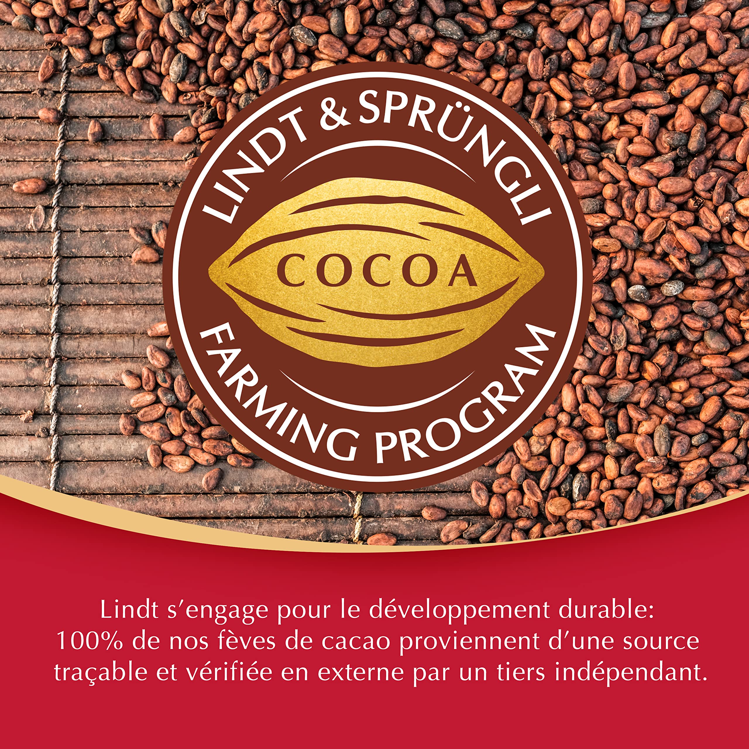 Lindt - Présentoir LINDOR - Chocolat au Lait - Coeur Fondant, 750g