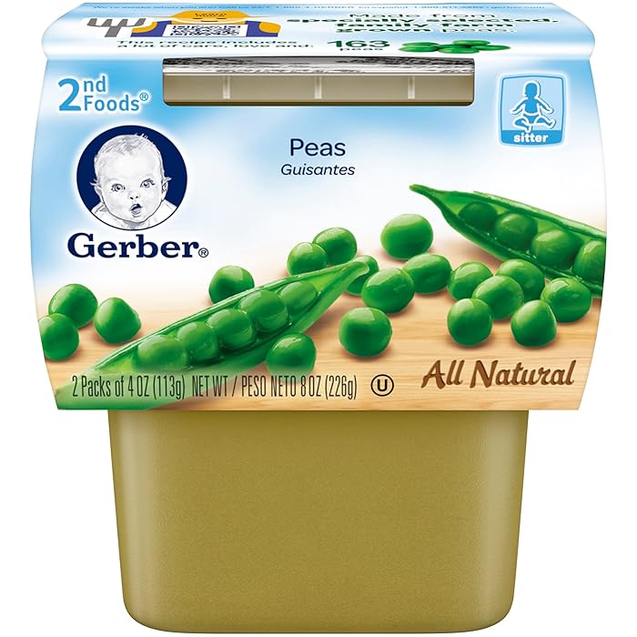 Buy Gerber 2nd Food, Baby Food, Pea Puree, Natural & NonGMO, 4 Ounce
