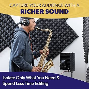 ⭐️AUPHONIX PRO アイソレーションシールド 録音マイク反射フィルター Amazon | AUPHONIX PRO アイソレーションシールド - 録音用