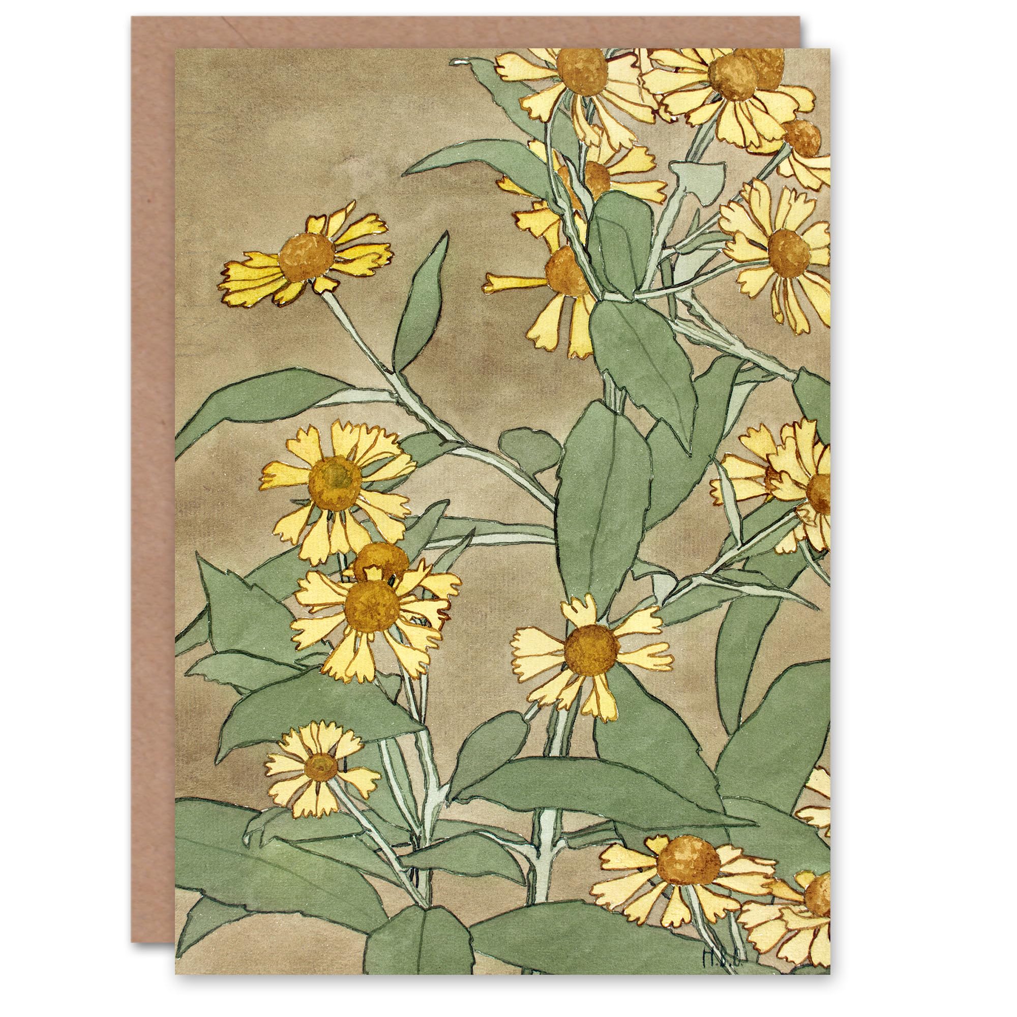 Artery8 Hannah Borger Overbeck Art Card Daisies with Yellow Petals