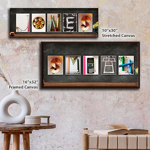 Miniatura 8 de Bombero - Impresión de fotos artísticas con nombre de letra personalizada (montaje en bloque de 6.5 x 18 pulgadas)