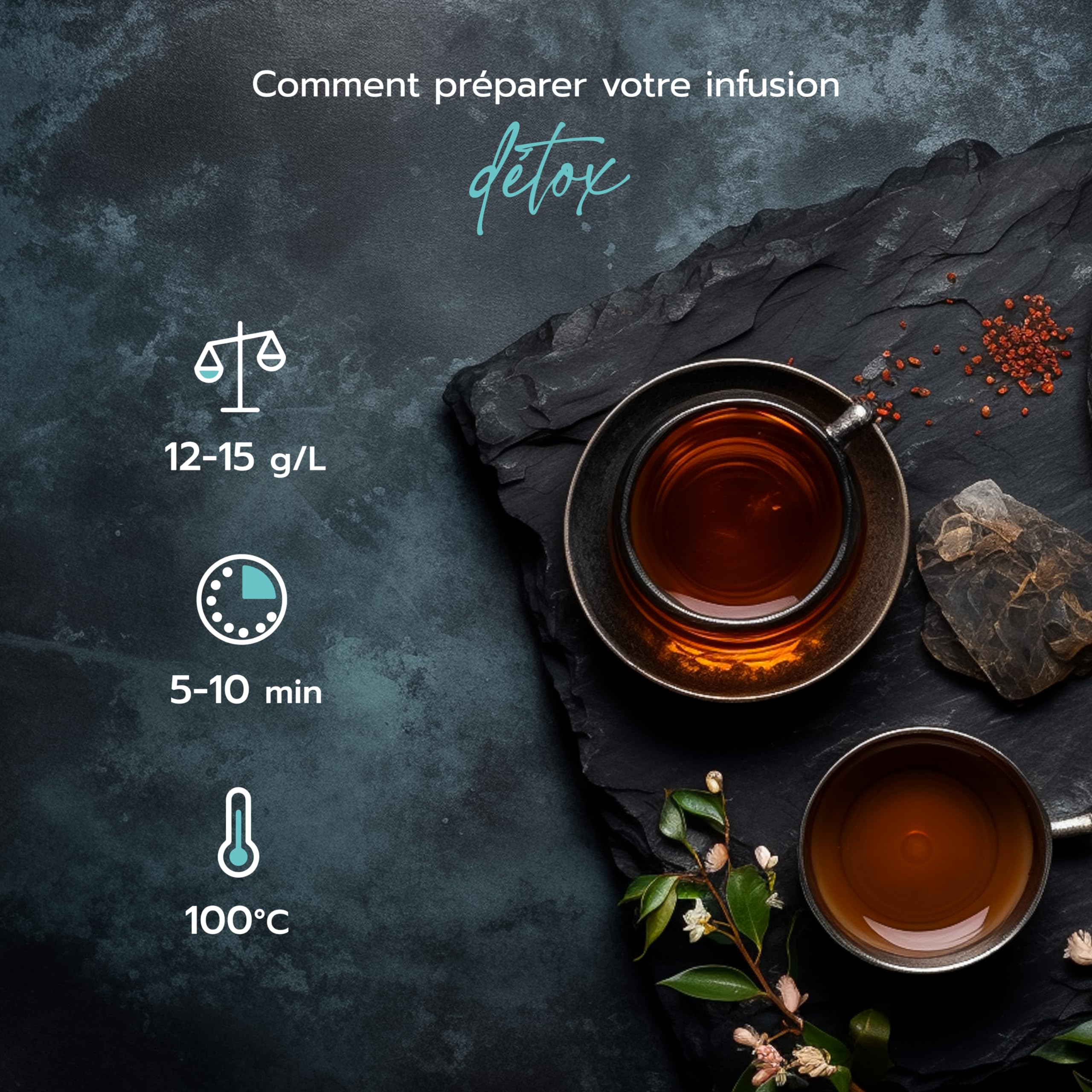 Matsue Tea - Detox - Infusion en vrac - Fenouil & Verveine - Qualité Premium - Feuilles de Thé Ramassées à la Main - 250 g