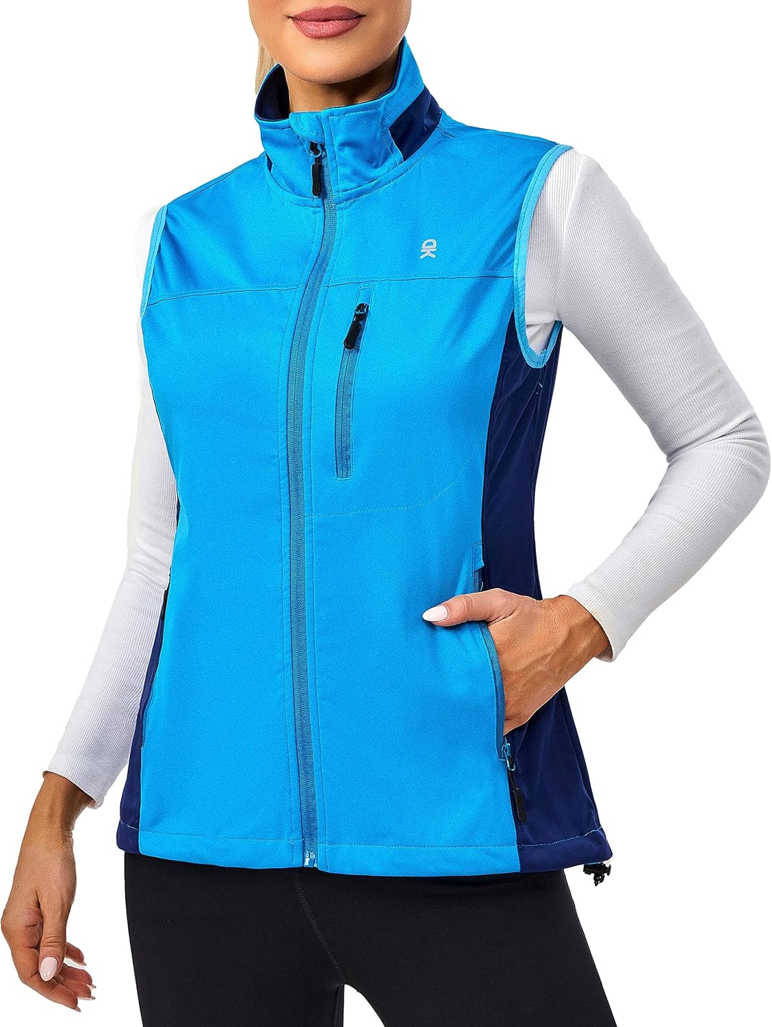 Little Donkey Andy Lightweight Cycling Vest Windproof Sleeveless Jacket for Women Water-Repellent Stretch Vest for Running