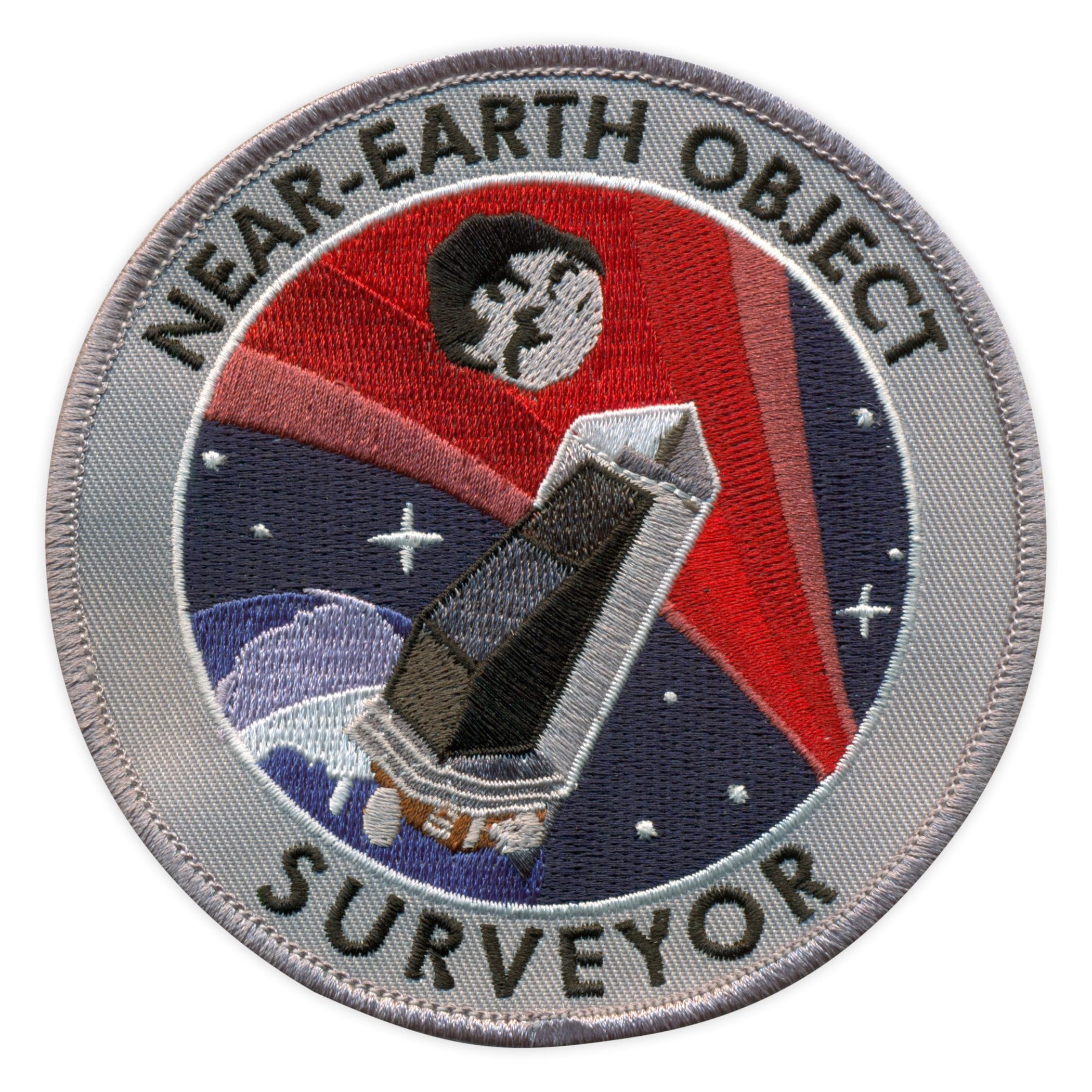 Set di 4 toppe ricamate con logo Neo Surveyor NASA, termoadesivo