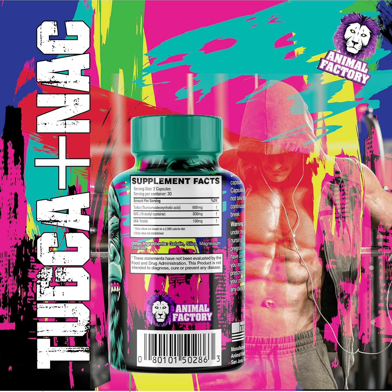 Tudca + NAC N-Acetyl Cysteine Liver Support Supplement - Tudca 600mg with N-Acetyl Cysteine 300mg Anti-Aging Liver Support | Tauroursodeoxycholic Acid | NAC N-Acetyl Cysteine | 60 Capsules - Image 2