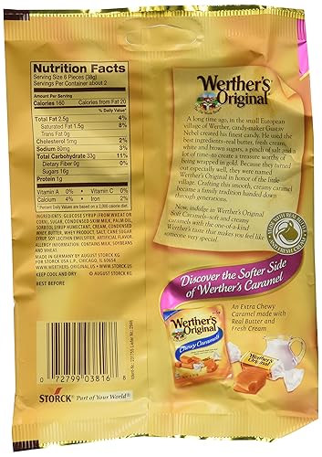 Vista 121 de Werther's Original Caramelo masticable, bolsas de 5 onzas (paquete de 12)