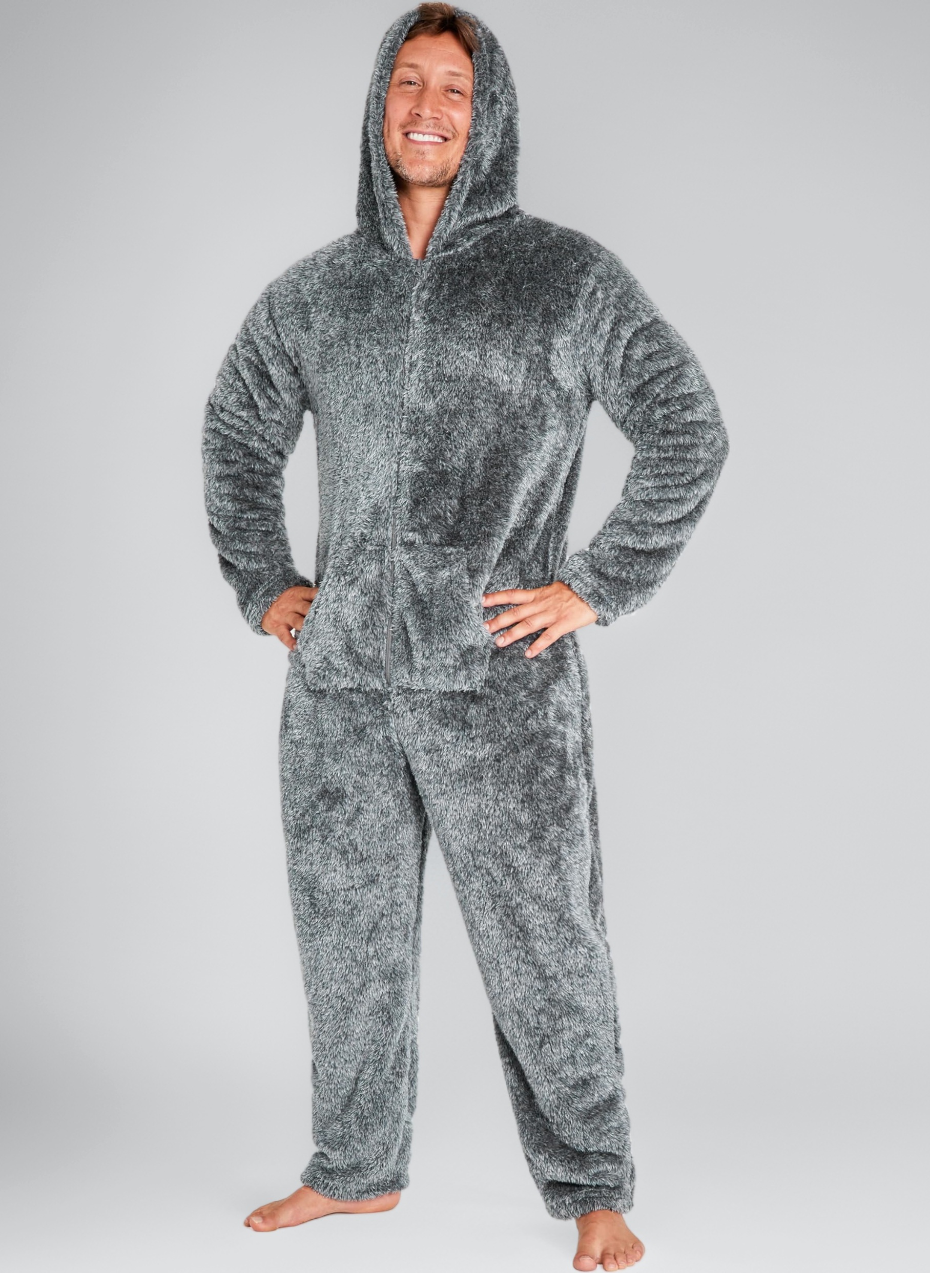 CityComfort Onesies for Men and Teens, Loungewear Fleece Pyjamas Men All in One Jumpsuit Nightwear