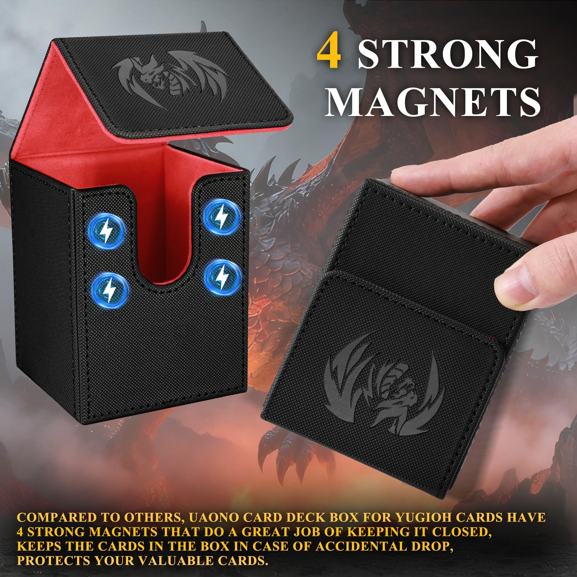 Zlca Caja De Cartas Con 2 Divisores Para Cartas Mtg,... | Meses Sin Interés