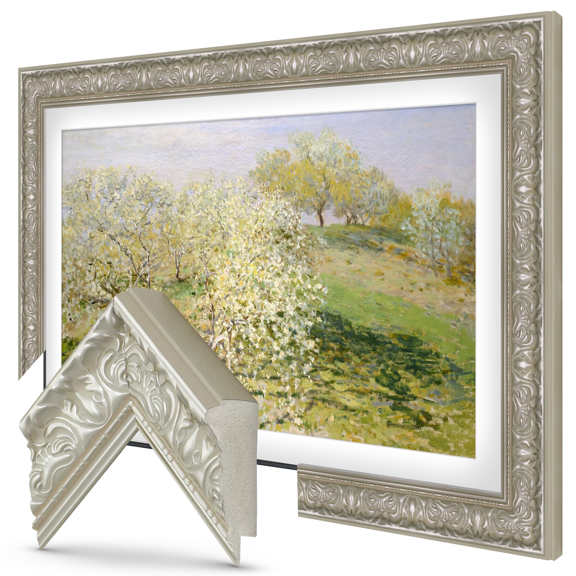 Frame My TV Deco s -Tuscan Pearl Compatible ONLY with Samsung The
