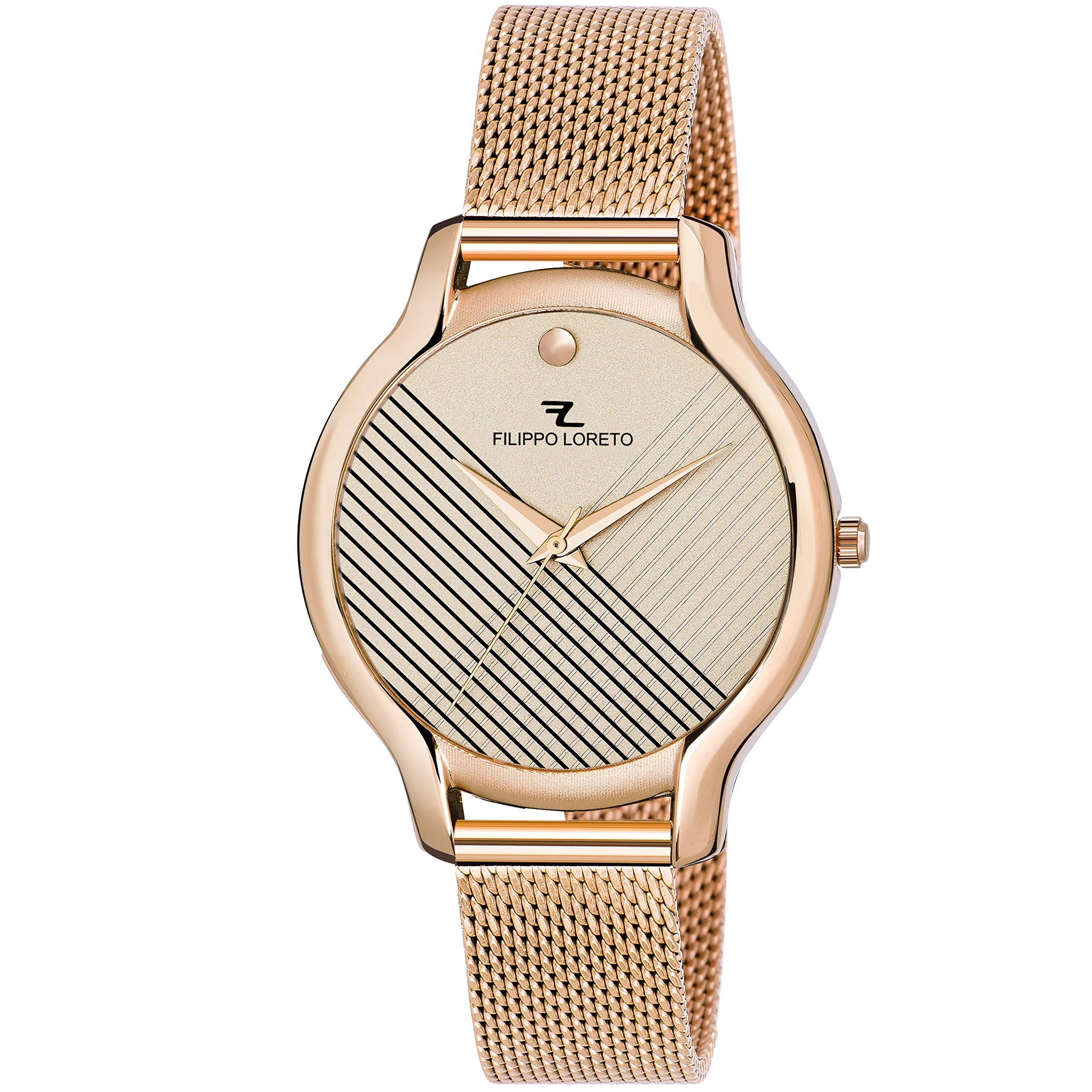 Filippo Loreto Analog Gold Dial Womens Watch-FLO-WOMEN-33 (B07TP2C9CC) Amazon Price History, Amazon Price Tracker