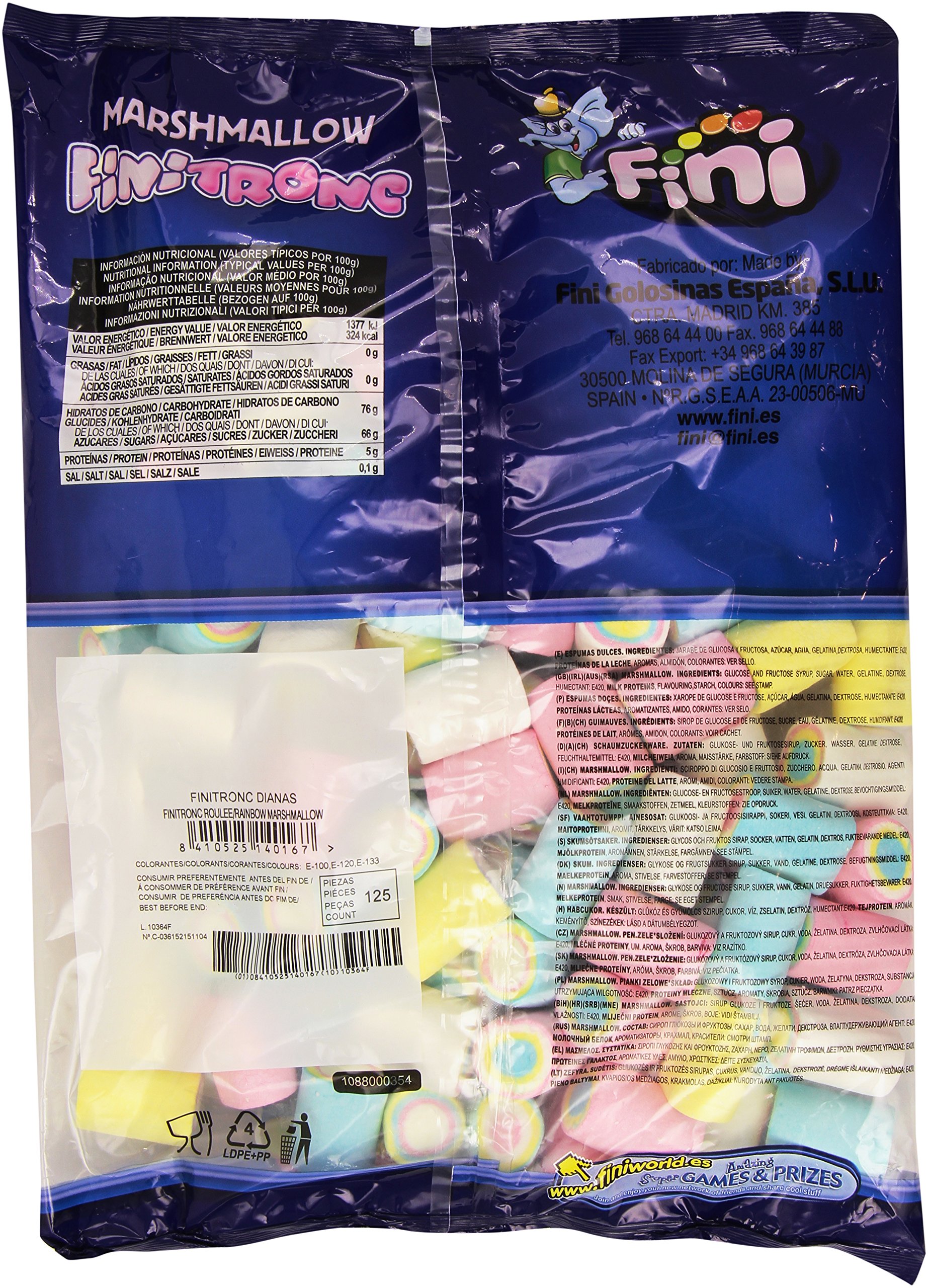 Fini Marshmallow Dianas Bolsa 125 Unidades