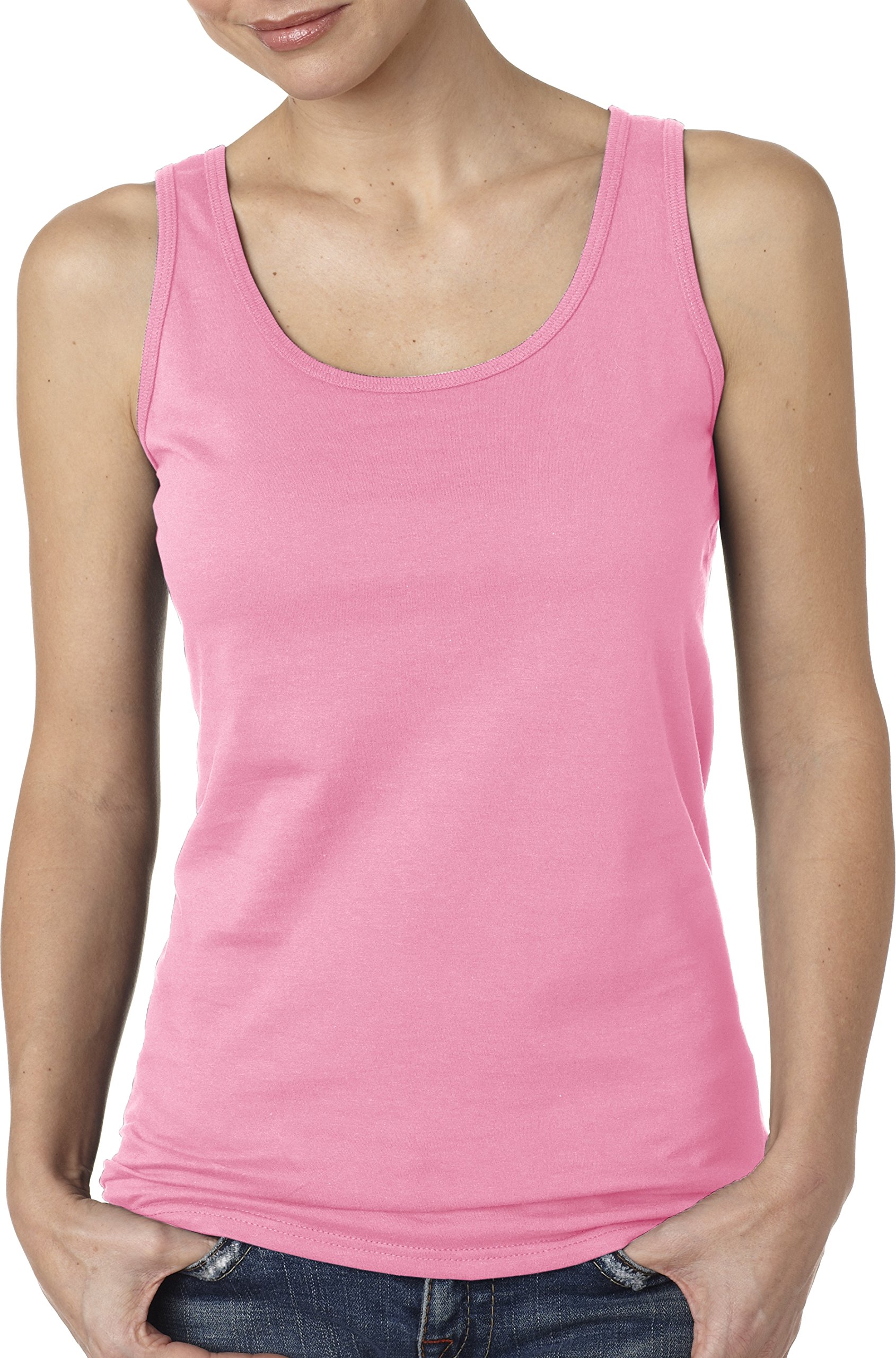 Fashion Gildan 64200L GD Ladies Tank Top Azalea X-Large
