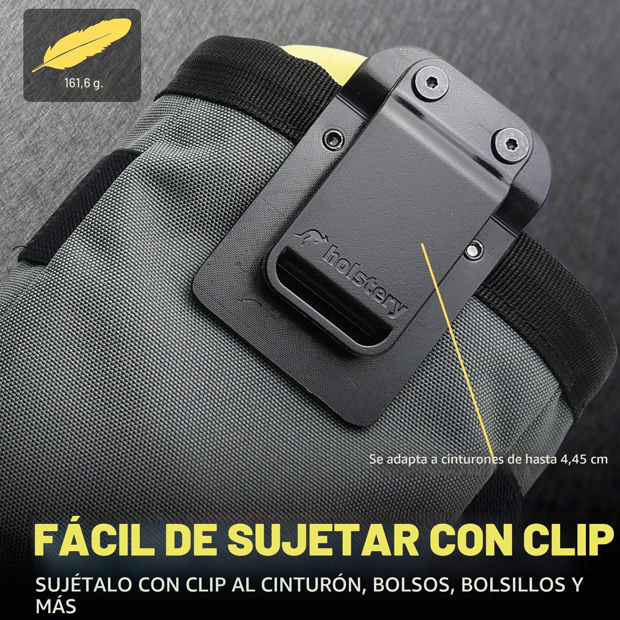 Joey Pouch Pro - Bolsa con Clip metálico para cinturón de Herramientas, Tornillos y Clavos, Ideal para electricistas, técnicos, fontaneros, carpinteros, contratistas y Diversos Profesionales
