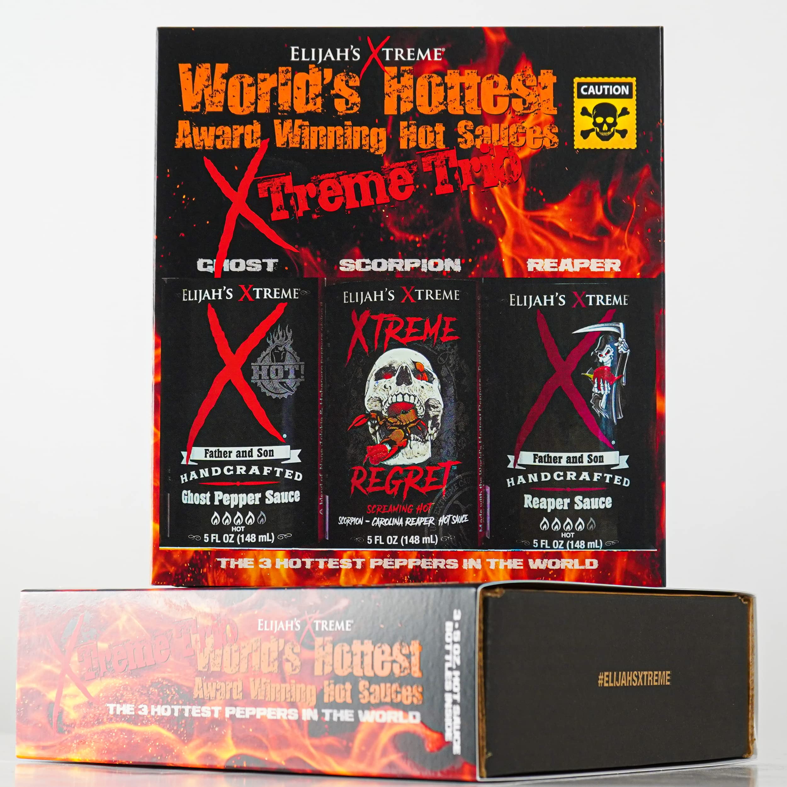 World's Hottest Hot Sauce Gift Set, Elijah's Xtreme Award Winning Hot