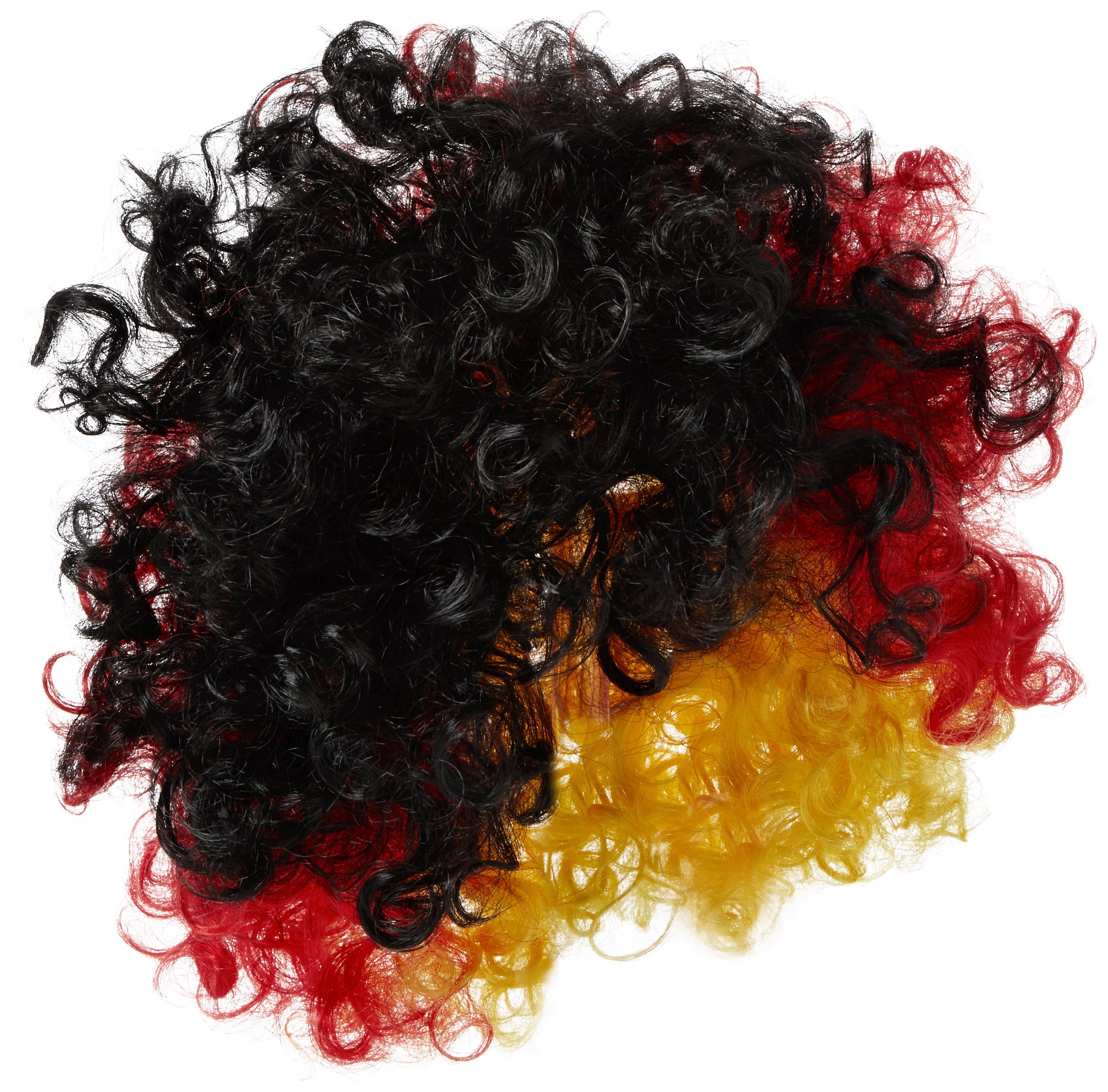I Love Fancy Dress ILFD2261 German Flag Unisex Afro Supporters Wig