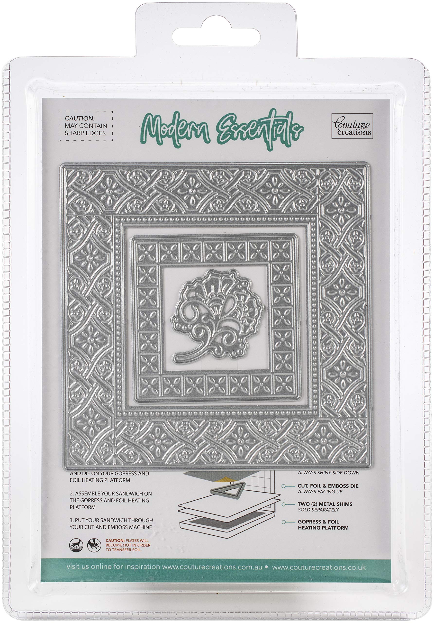 Couture Creations Fustella Metallica Per Scrapbooking 'Lascia Che Nevichi', 2,7 X 2,3 Cm
