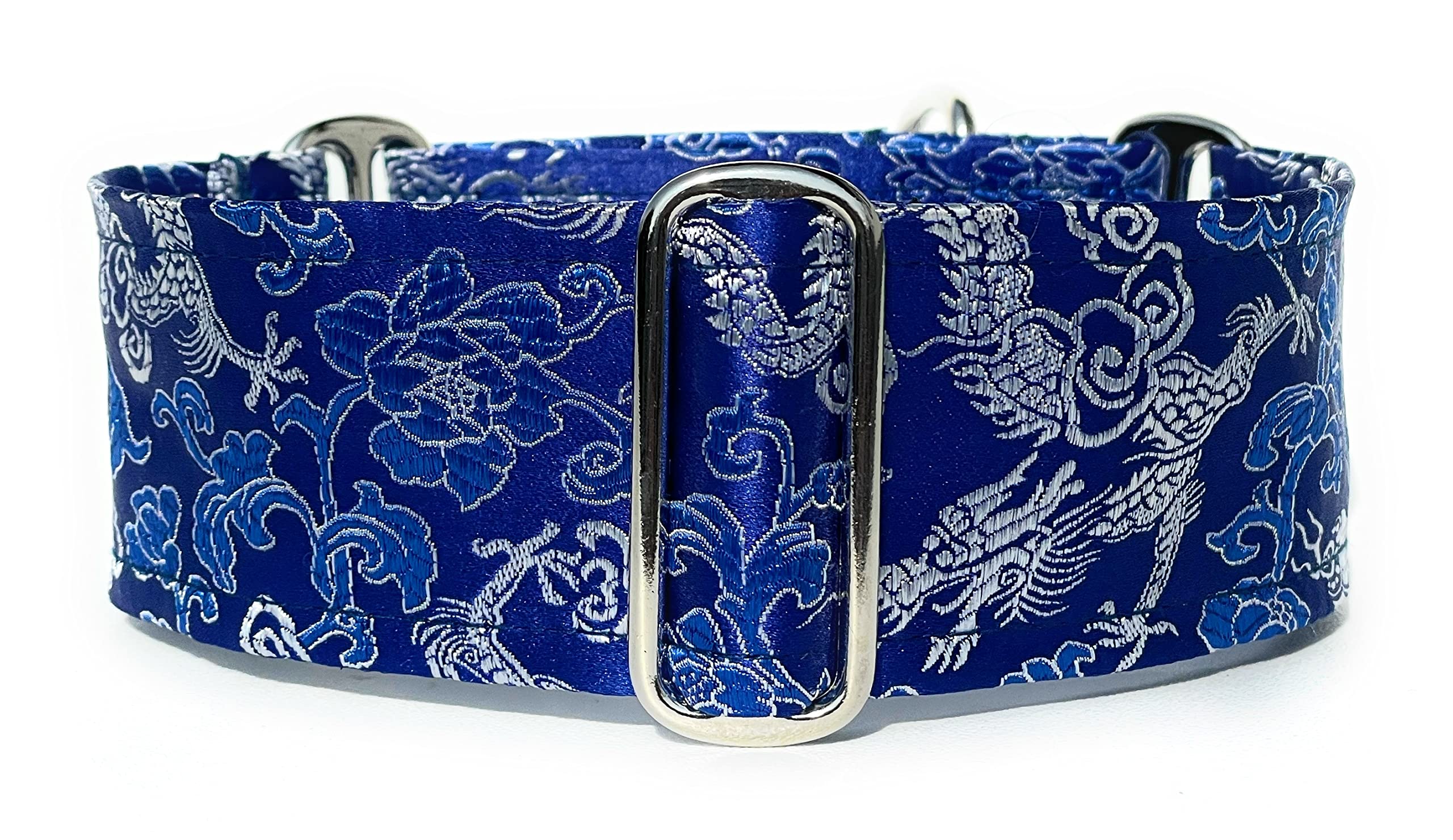 Extra Soft Martingale Dog Collar for Greyhound Saluki Whippet and Other Breeds with Similar Neck 2" Wide (XL 17”-22”)