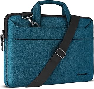 DOMISO 14 Pollici Borsa a Tracolla per Laptop Impermeabile Cartella Borsa Porta PC con Manico per 14
