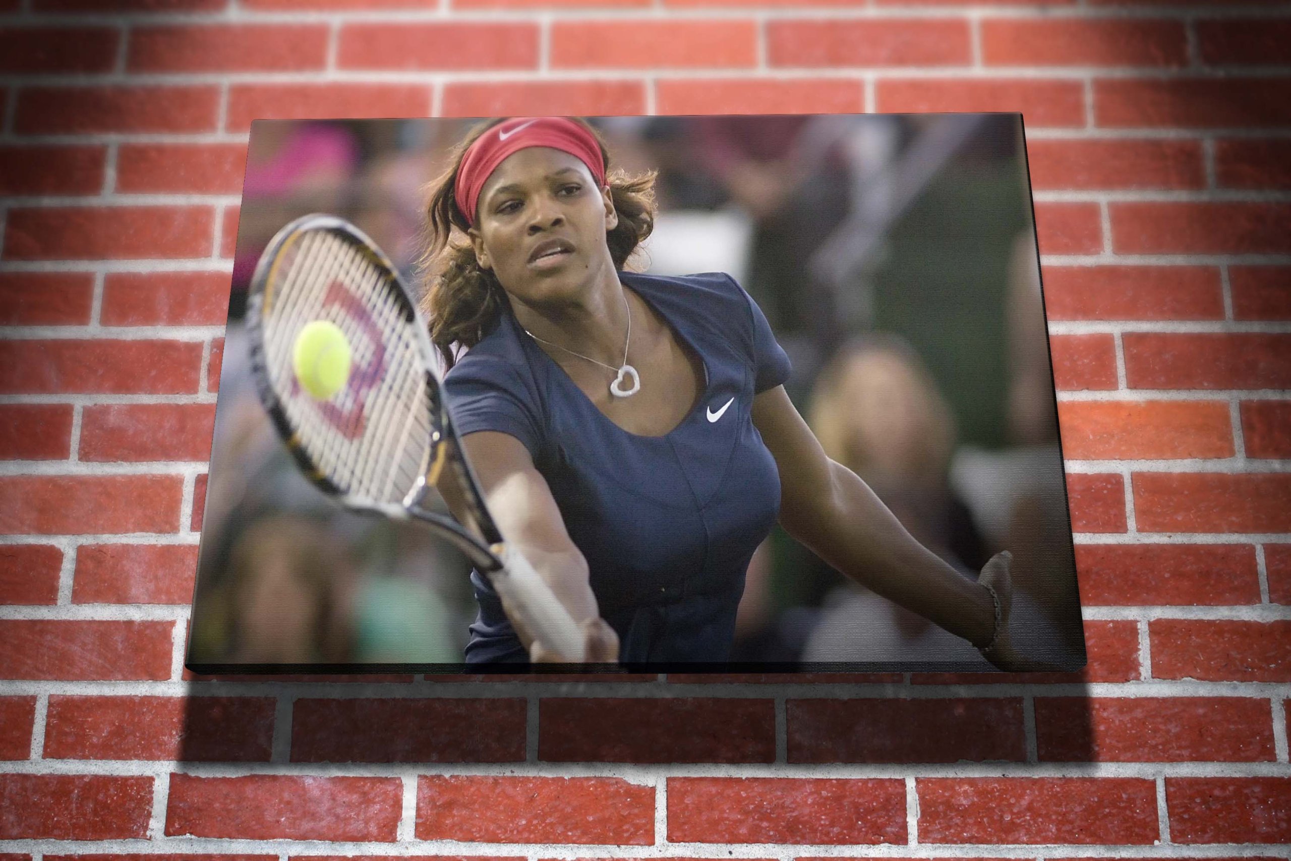 Serena Williams Tennis Gallery Framed Canvas Art Picture Print