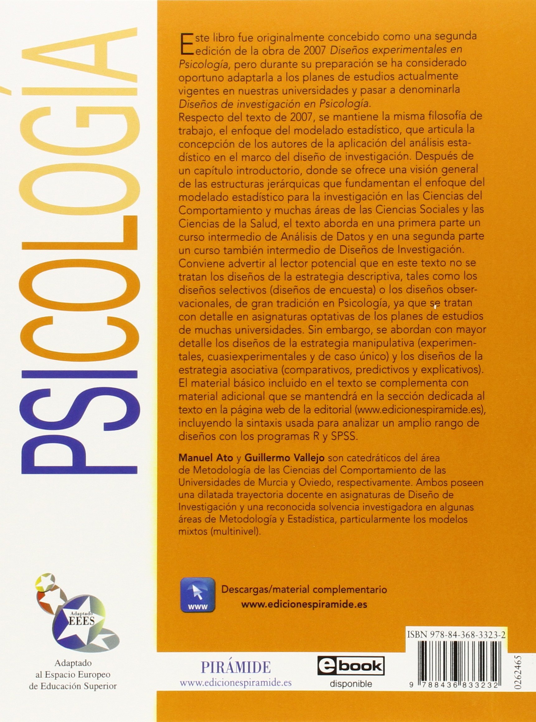 Diseños de investigación en psicología / Research designs in psychology
