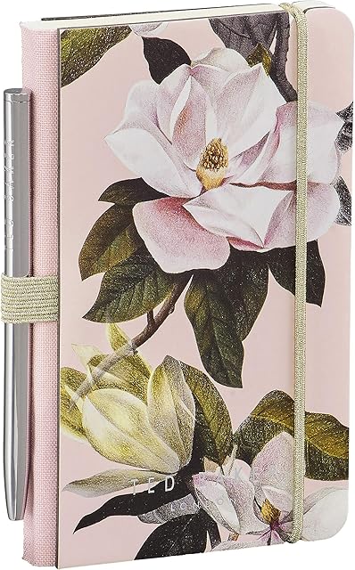 Ted Baker Pink Opal Mini Notebook and Pen