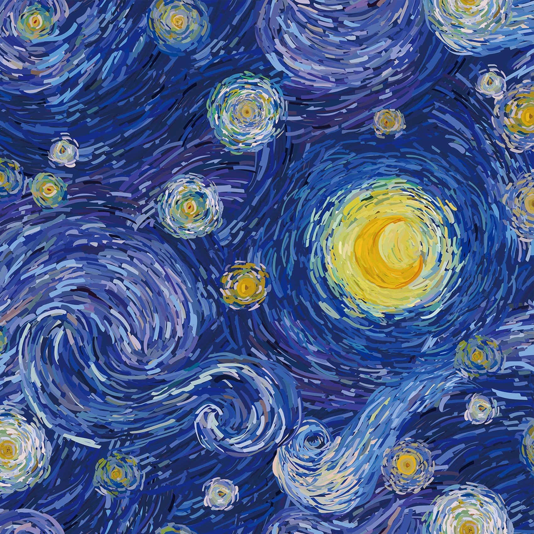Papier peint salon vintage bleu nuit étoilé LACHEERY, rouleau adhésif déco cuisine et repas