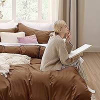 Vista 40 de Bedsure - Juego de ropa de cama de 3 piezas, prelavado, extrasuave, con 1 funda de edredón de 104 x 90 pulgadas con cremallera y 2 fundas