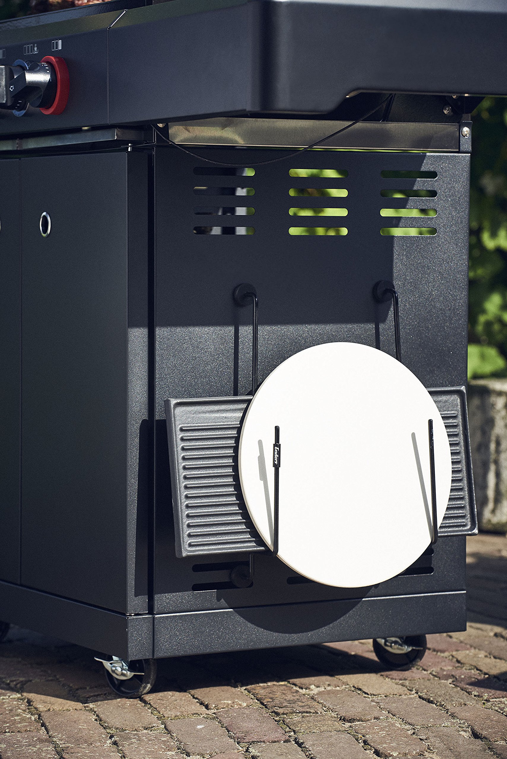 Enders® GRILL MAGS Halter für Grill-Roste & Platten 7916, Grill-Zubehör, Gasgrill BBQ, Aufbewahrung, magnetische Halterung, universell einsetzbar, Schwarz