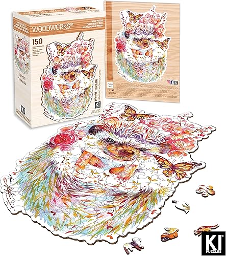 Miniatura 4 de Hiroki Takeda - Rompecabezas de madera de 150 piezas para adultos con piezas únicas de forma KI Puzzles