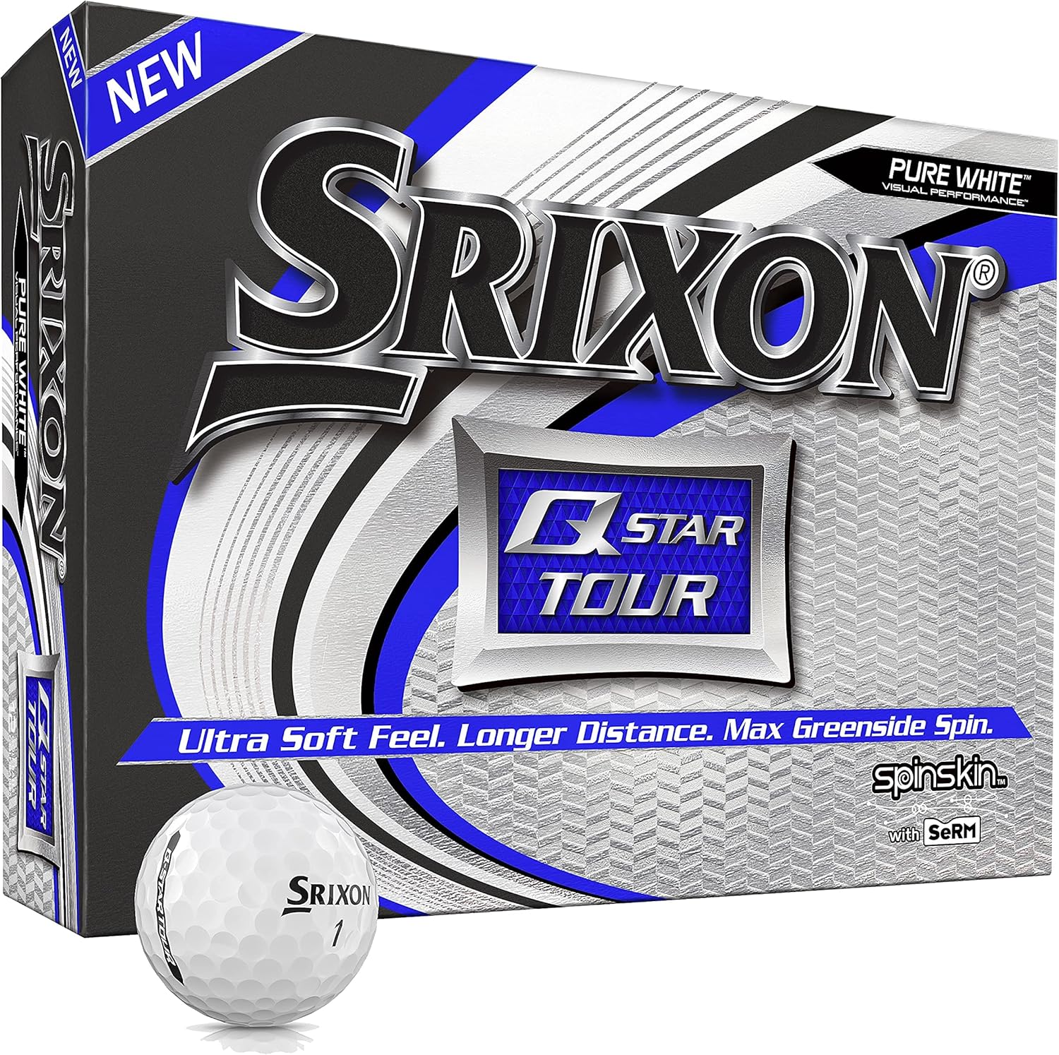 Q-Star Tour 3 Golf Balls, White (One Dozen) - 1