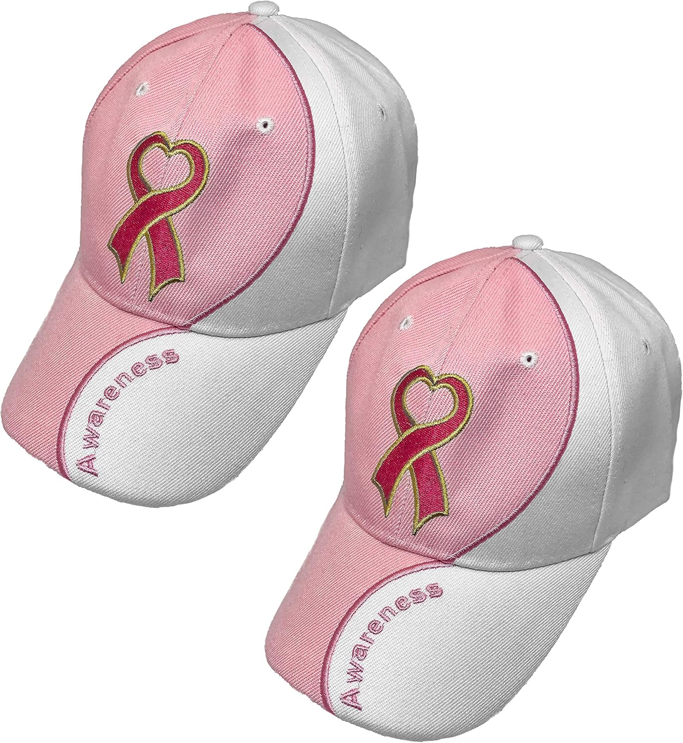 Black Duck Brand Breast Cancer Awareness Pink Ribbon Adjustable Baseball Hat/Cap