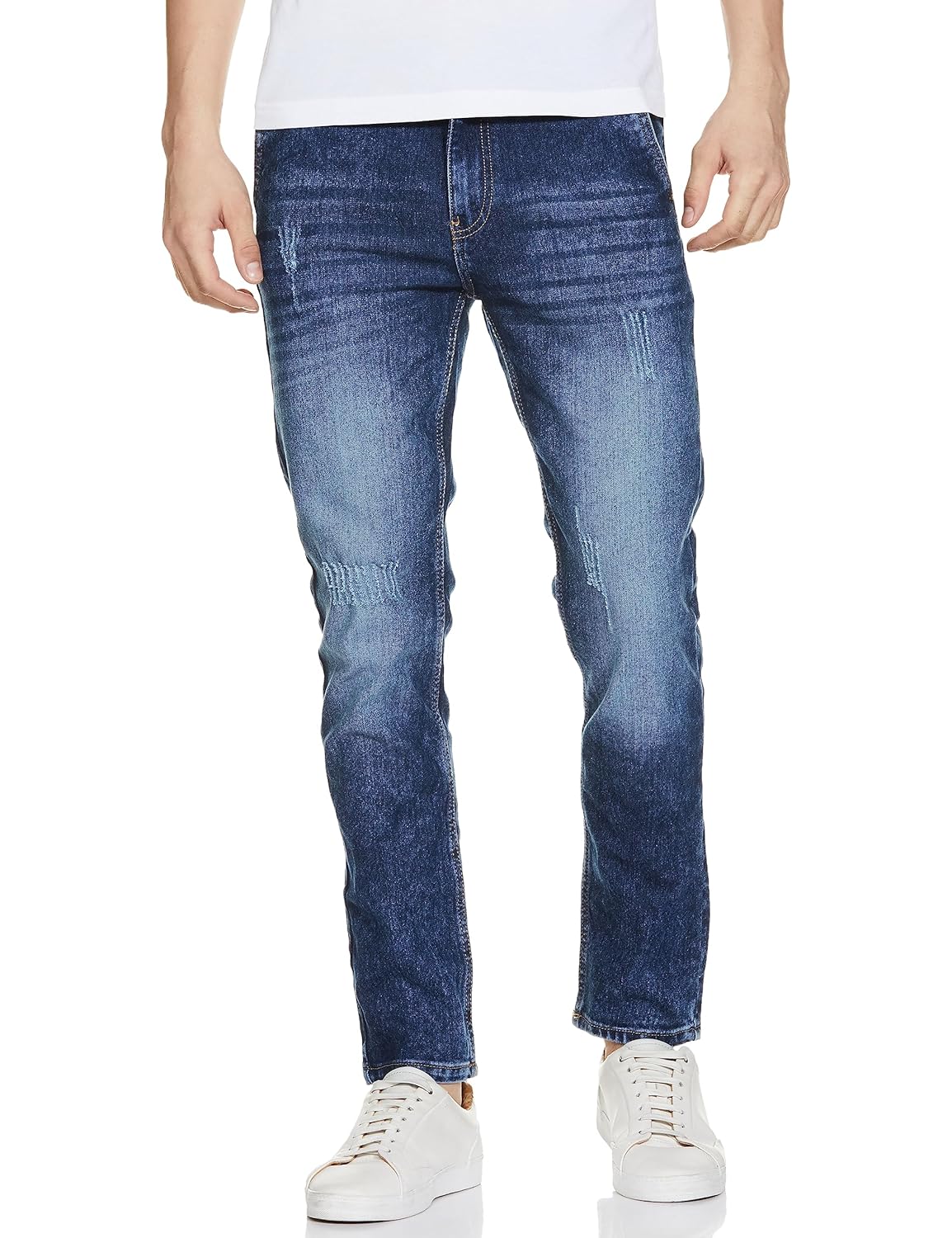 The Indian Garage Co Men’s Slim Fit Mid Rise Jeans The Indian Garage Co Men’s Slim Fit Mid Rise Jeans
