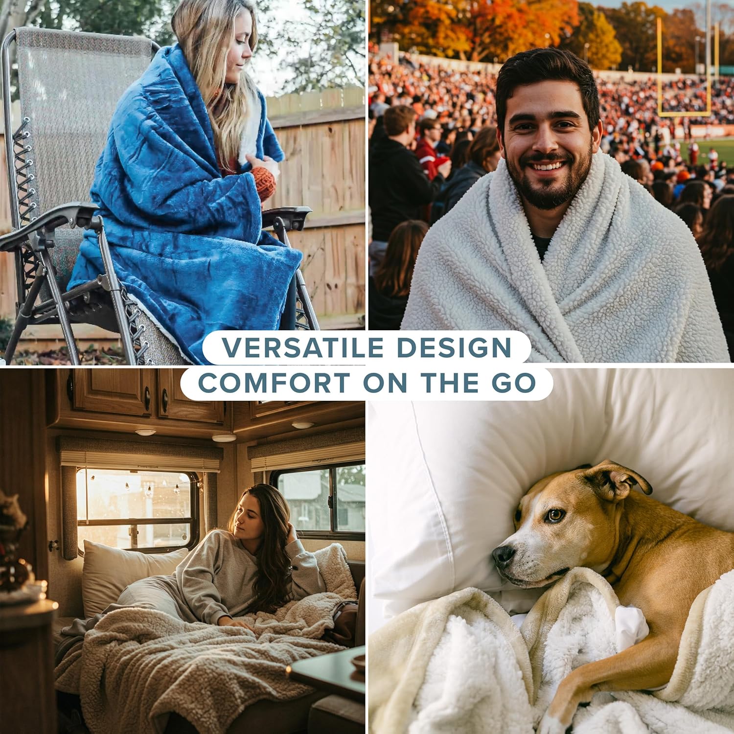 Bare Home Sherpa Fleece Blanket - Full/Queen Size - Blanket for Bed, Sofa, and Couch - Warm & Lightweight - Fluffy & Soft - Reversible (Full/Queen, Red) - Image 6