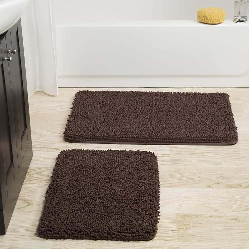 chocolate brown bathroom rugs