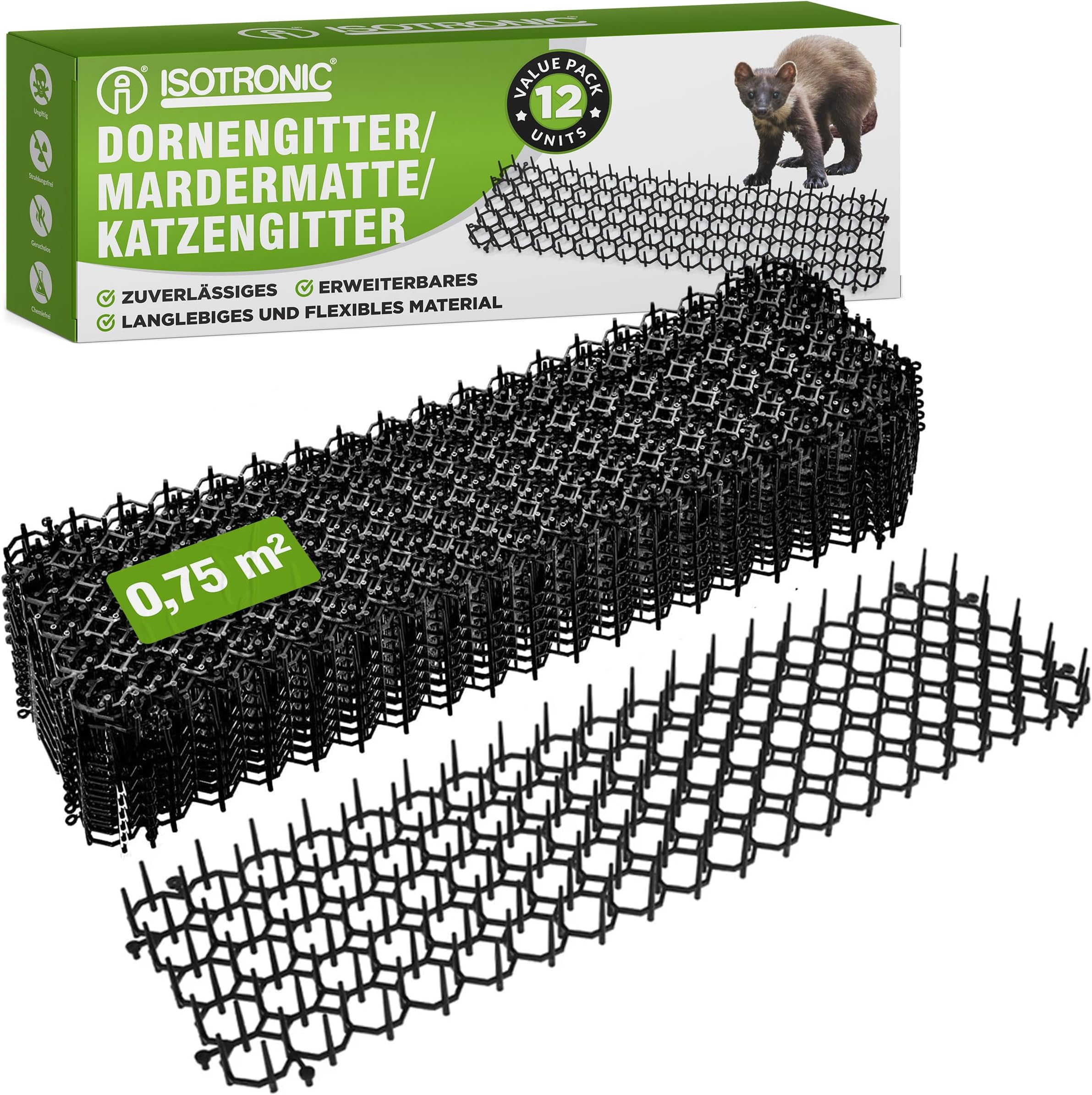 Exbuster Katzengitter 12erSet BarriereGitter gegen Schnecken, Katzen