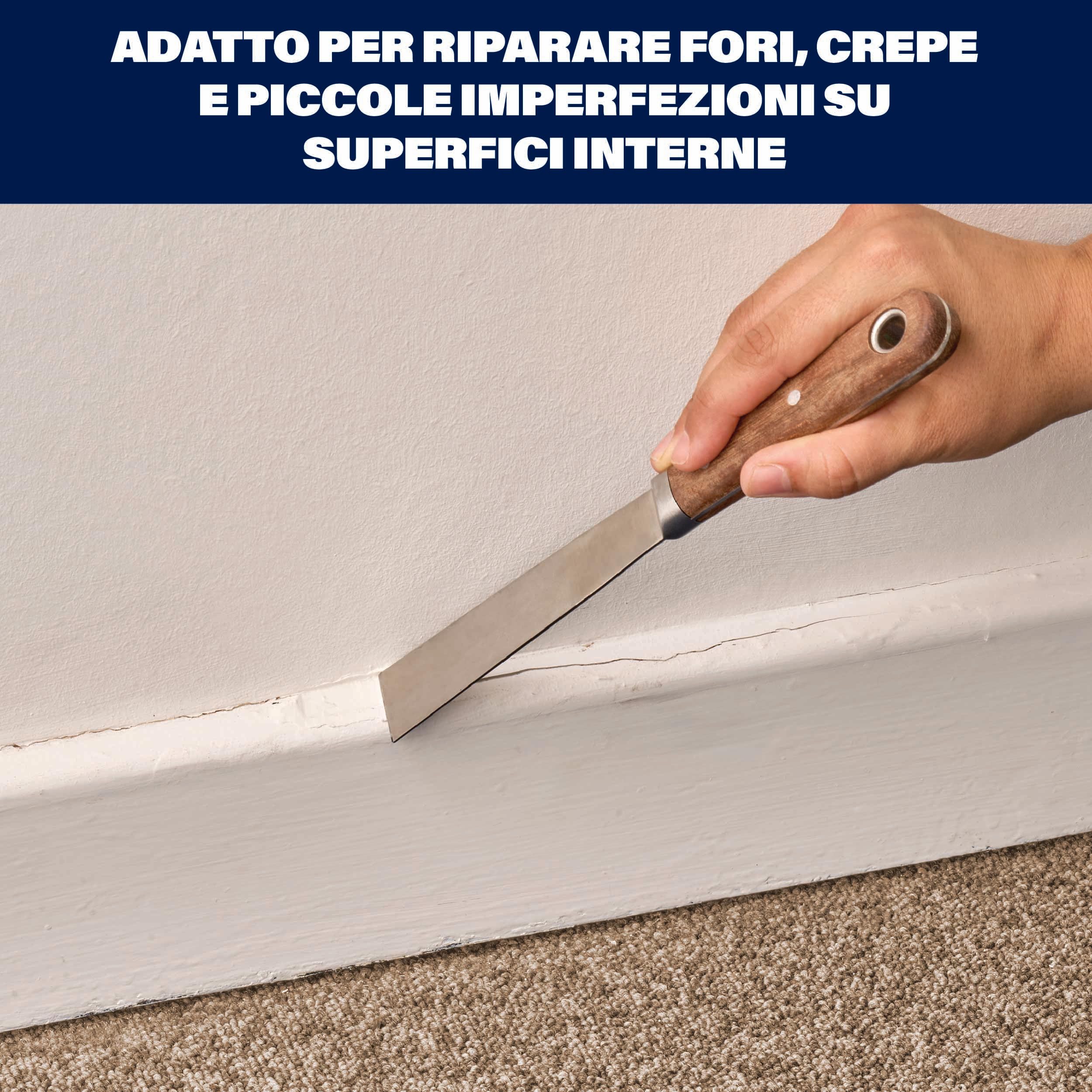 Bartoline Stucco pronto all'uso per superfici fini Tubo 600 g Finitura ultra liscia asciugatura rapida facile applicazione