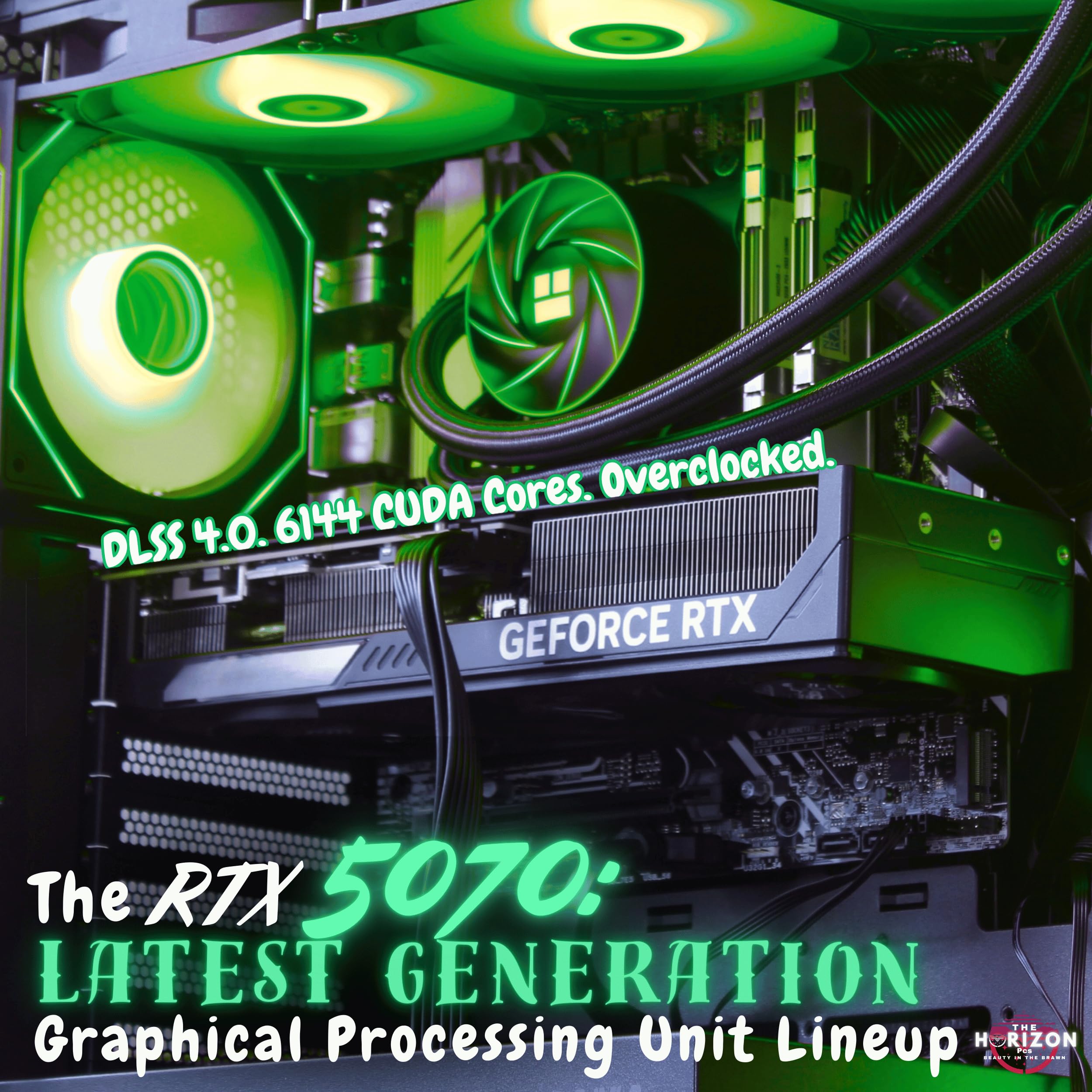 The Horizon Autherium I9 RTX Gaming PC || Core I9 CPU || RTX 5070 OC || 64GB RAM || 5TB Storage || 1.2GB/s WiFi, VR and Gaming Ready || Windows 11 PRO