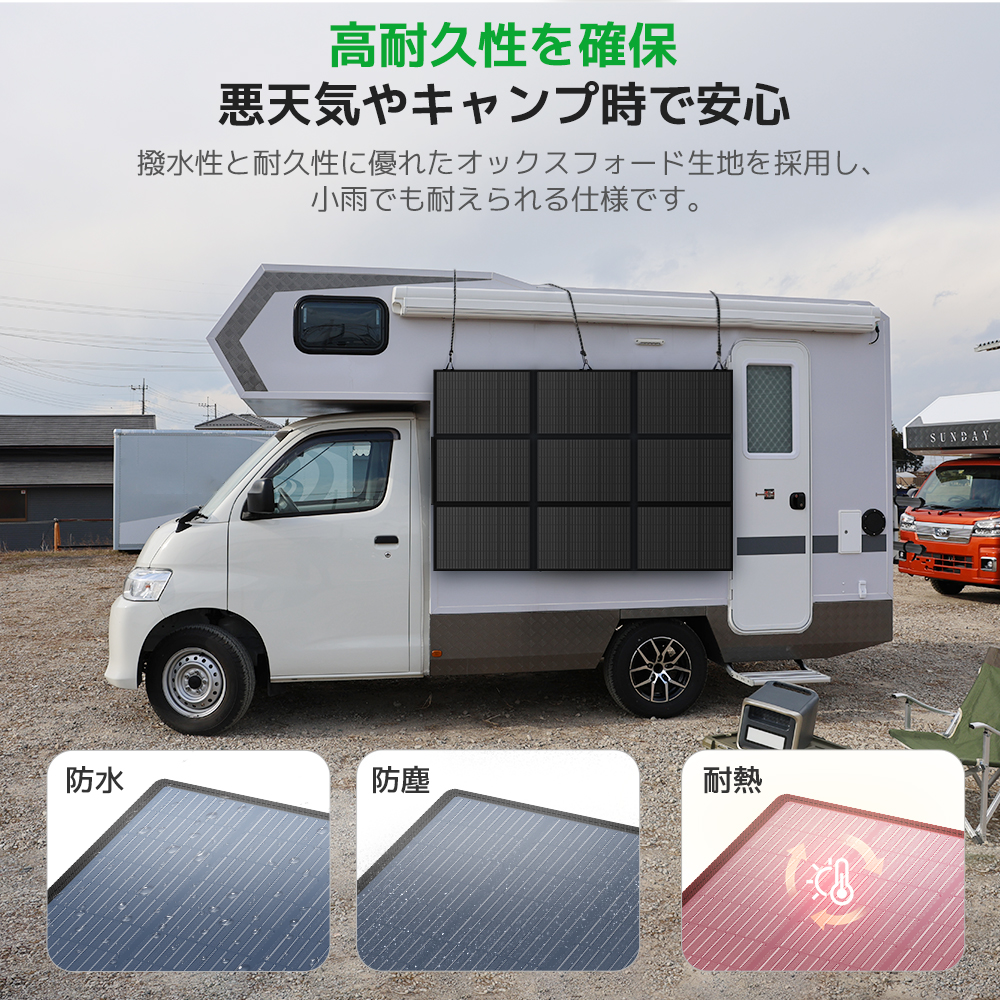 Amazon.co.jp: LVYUAN 400W 折り畳み式ソーラーパネル ポータブル電源