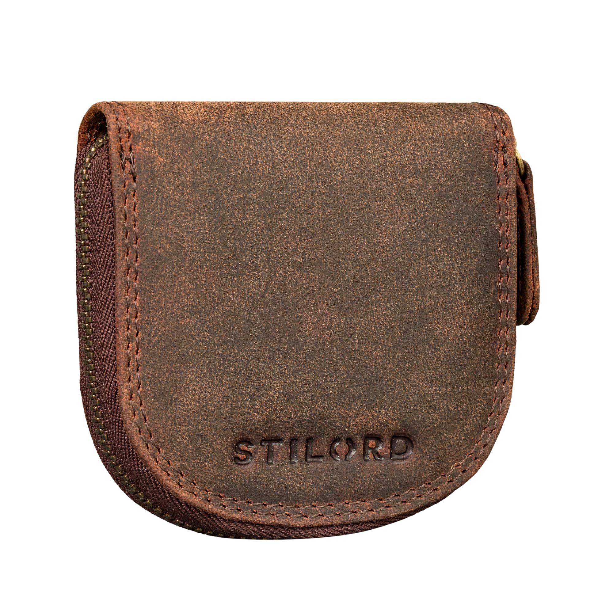STILORD “Cash” Mini Portafoglio Uomo Pelle Vintage Portamonete Slim Wallet Mini Scatola Portafoglio Piccolo in Pelle Colore:nero