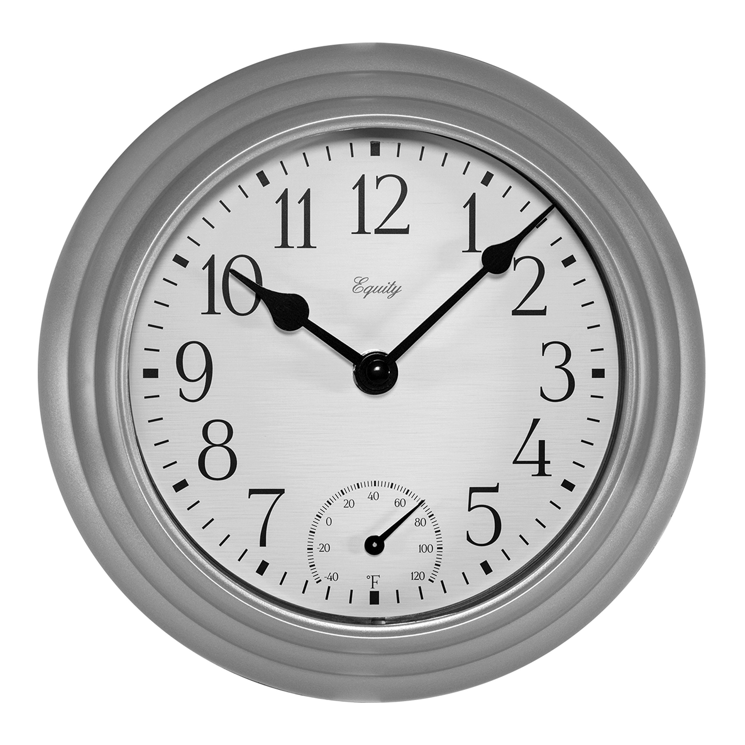 Amazon.com: Equity 29007 Quartz Wall Clock with Temperature