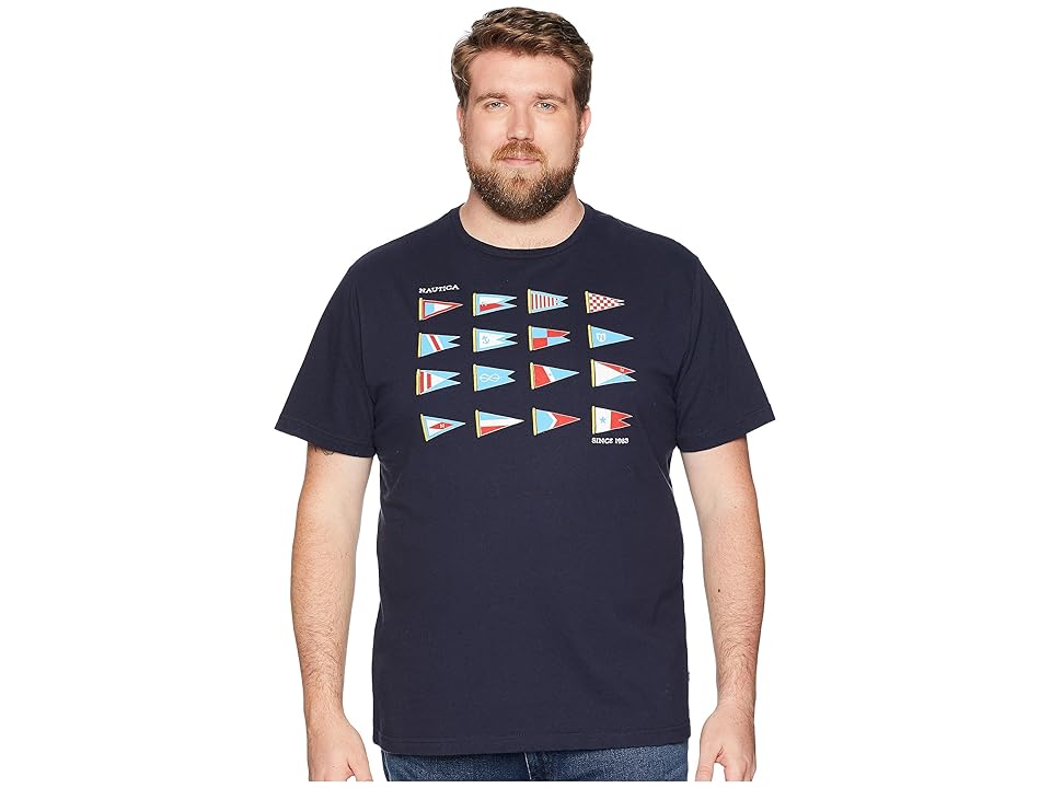 

Nautica Big & Tall Big Tall Heritage Sail Tee (Navy) Men's T Shirt