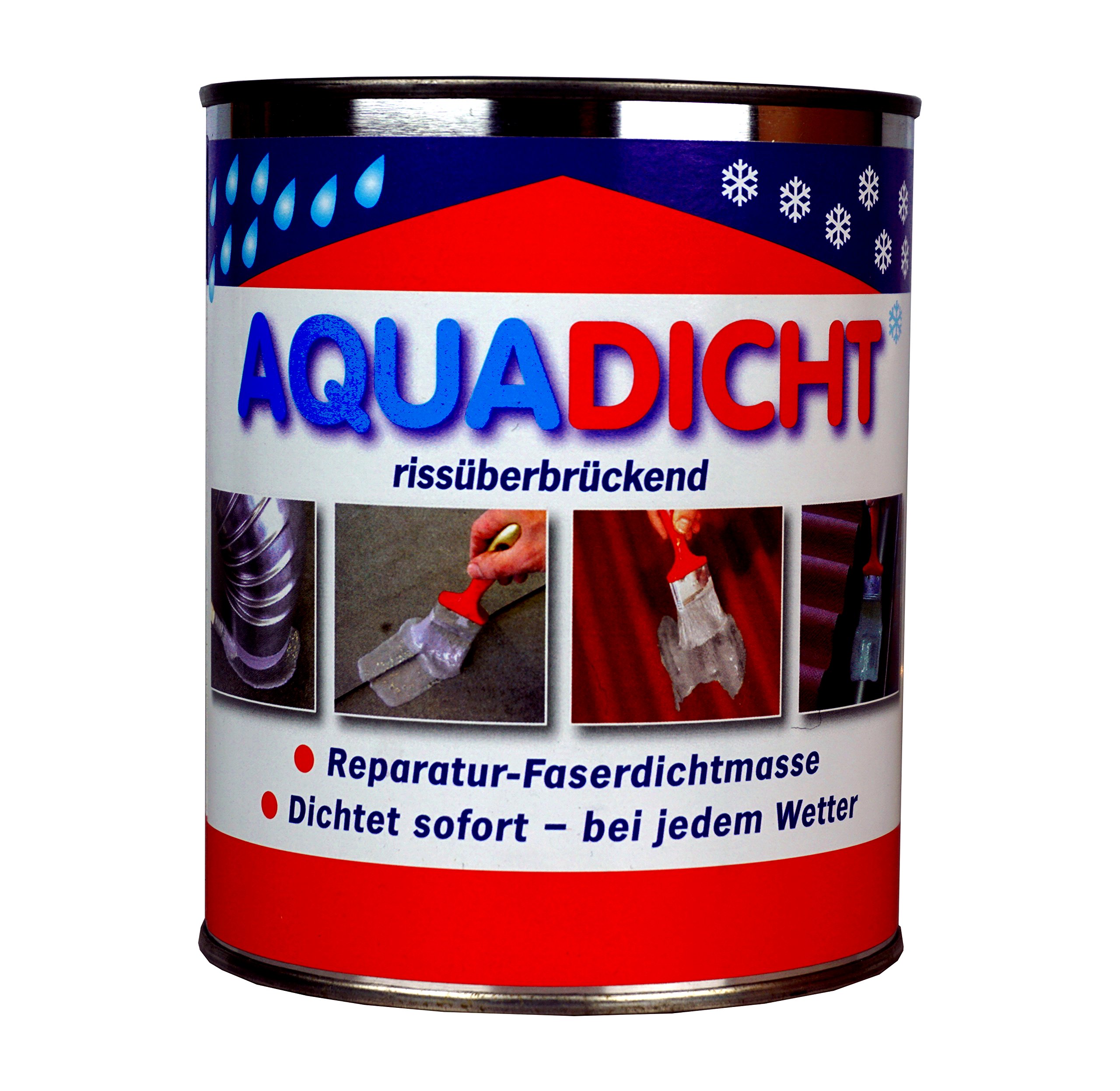 Aqua Dicht Reparatur Faserdichtmasse 5kg Eimer transparent