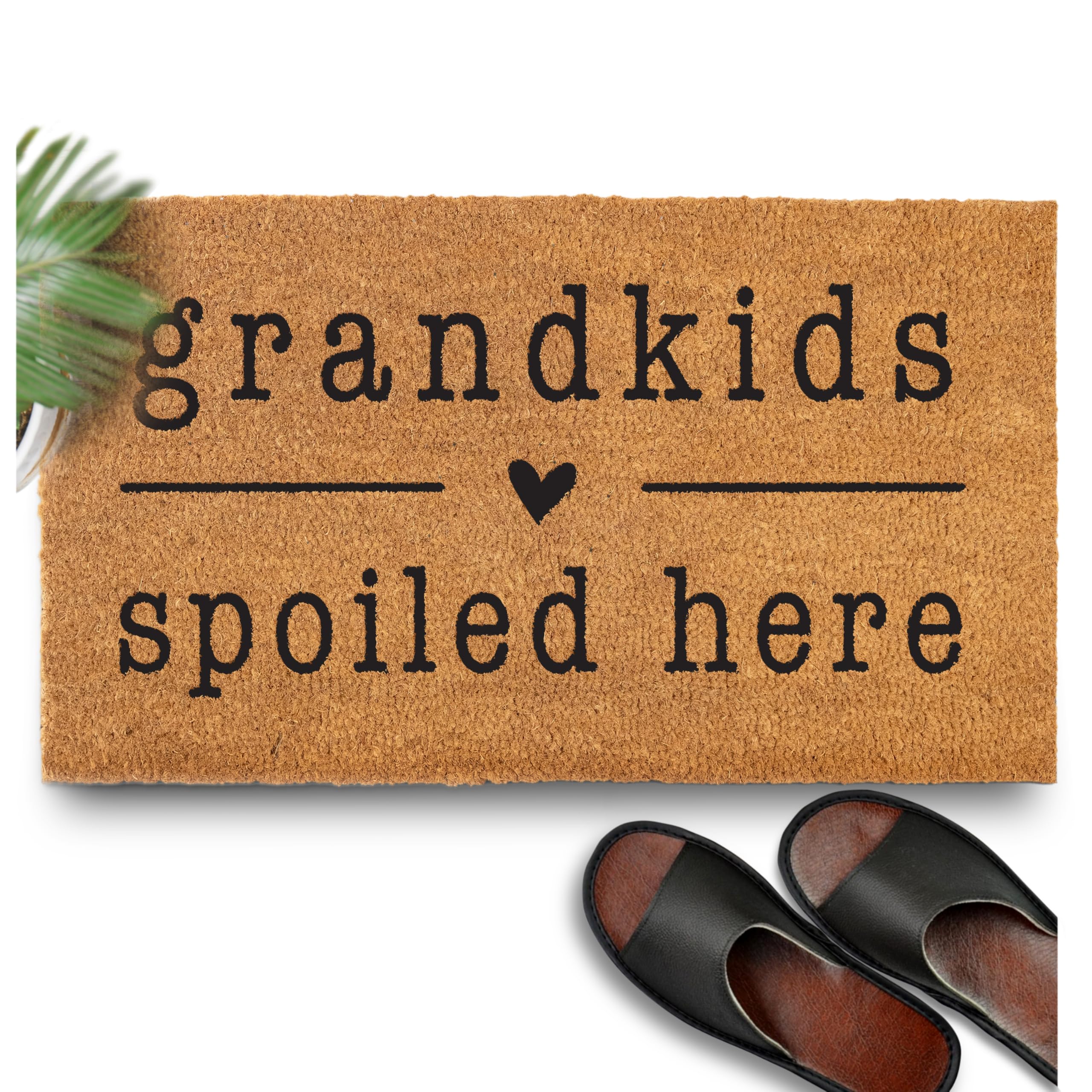 Grandchildren Spoiled Here Doormat, Grandparent Gift, Gift For Grandma